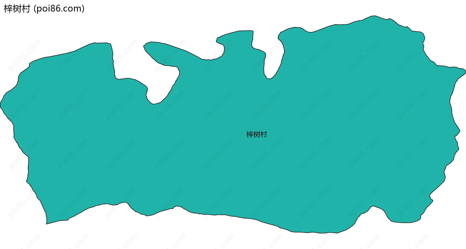 梓树村边界地图