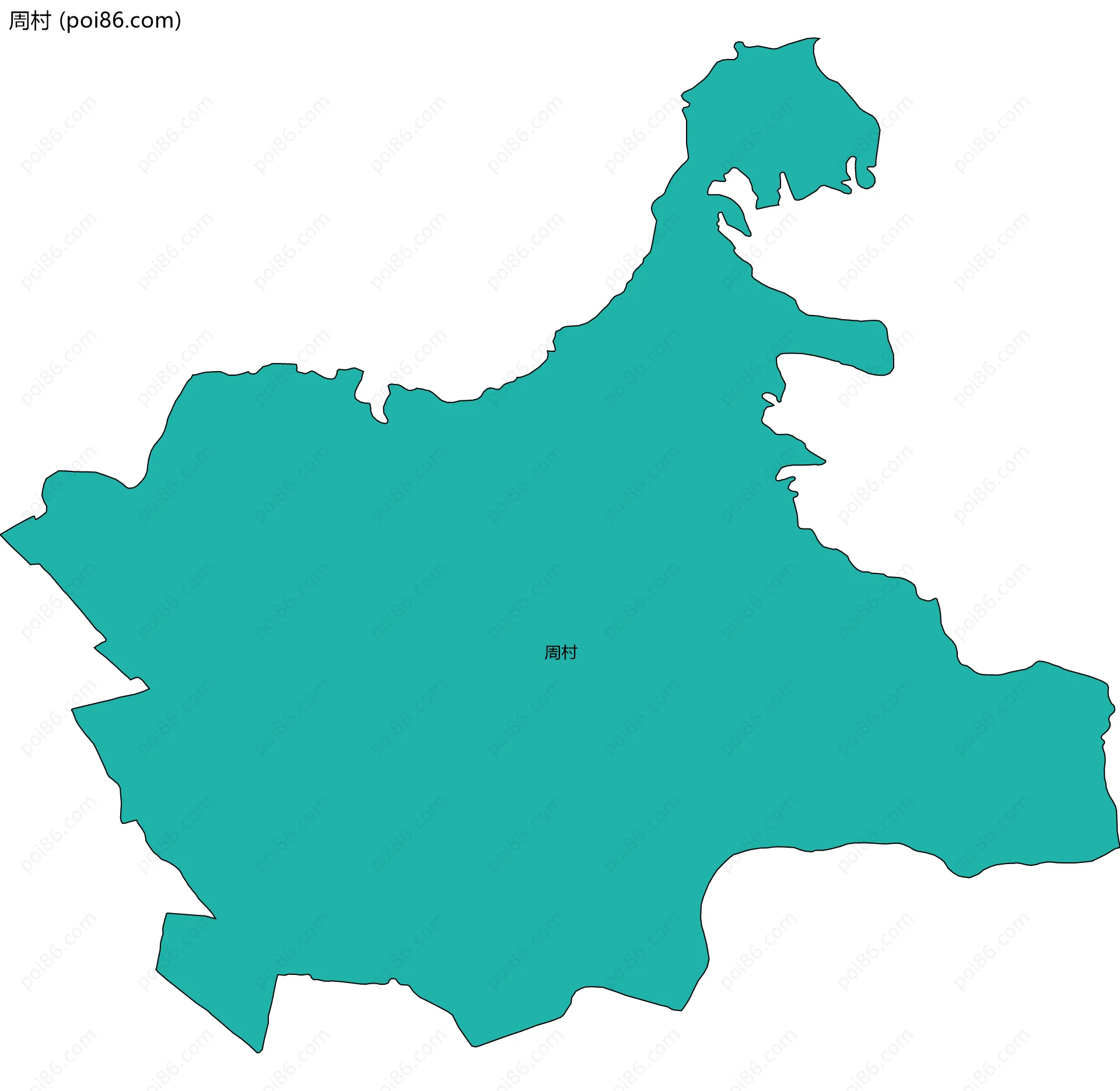 周村边界地图