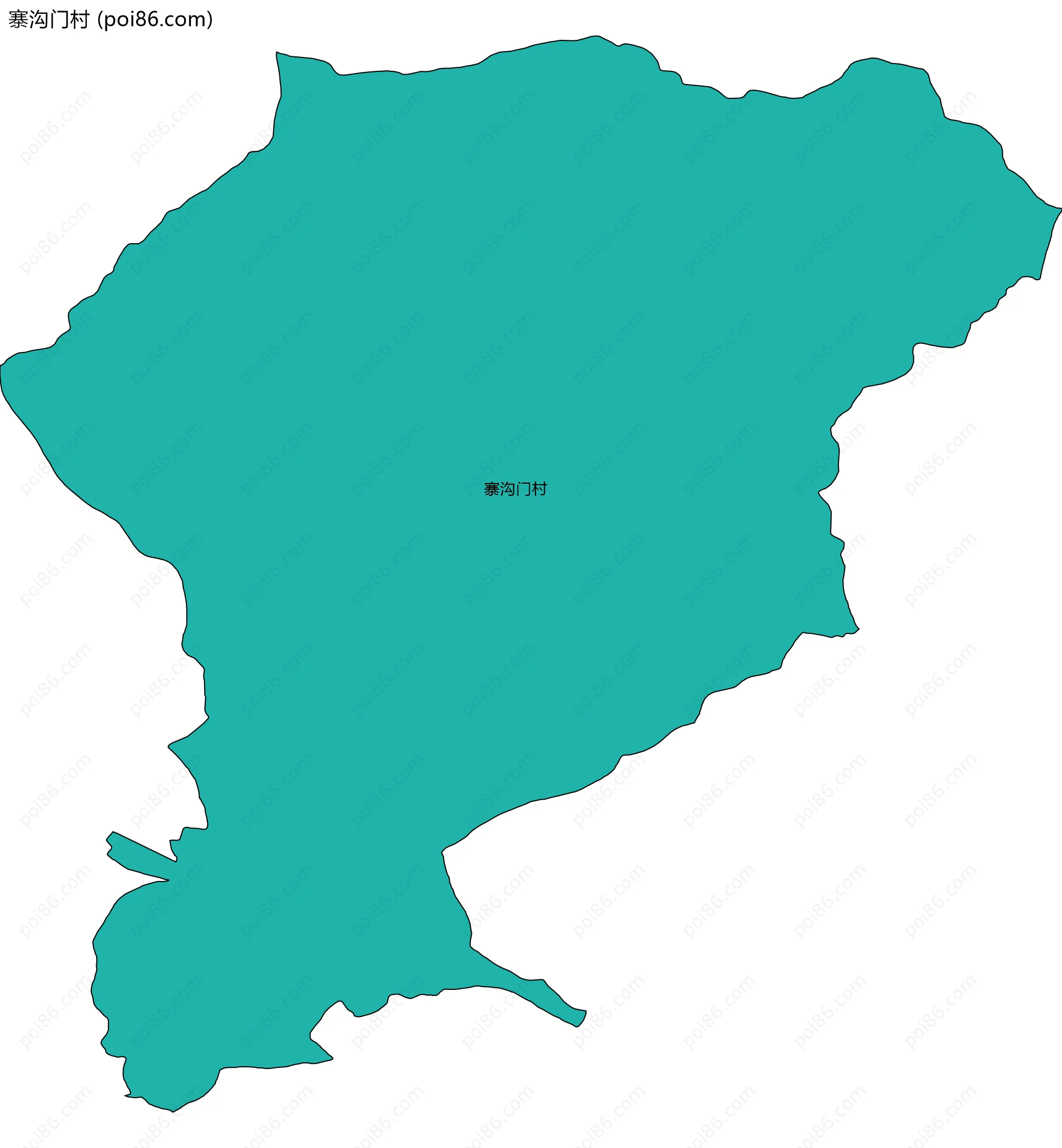 寨沟门村边界地图