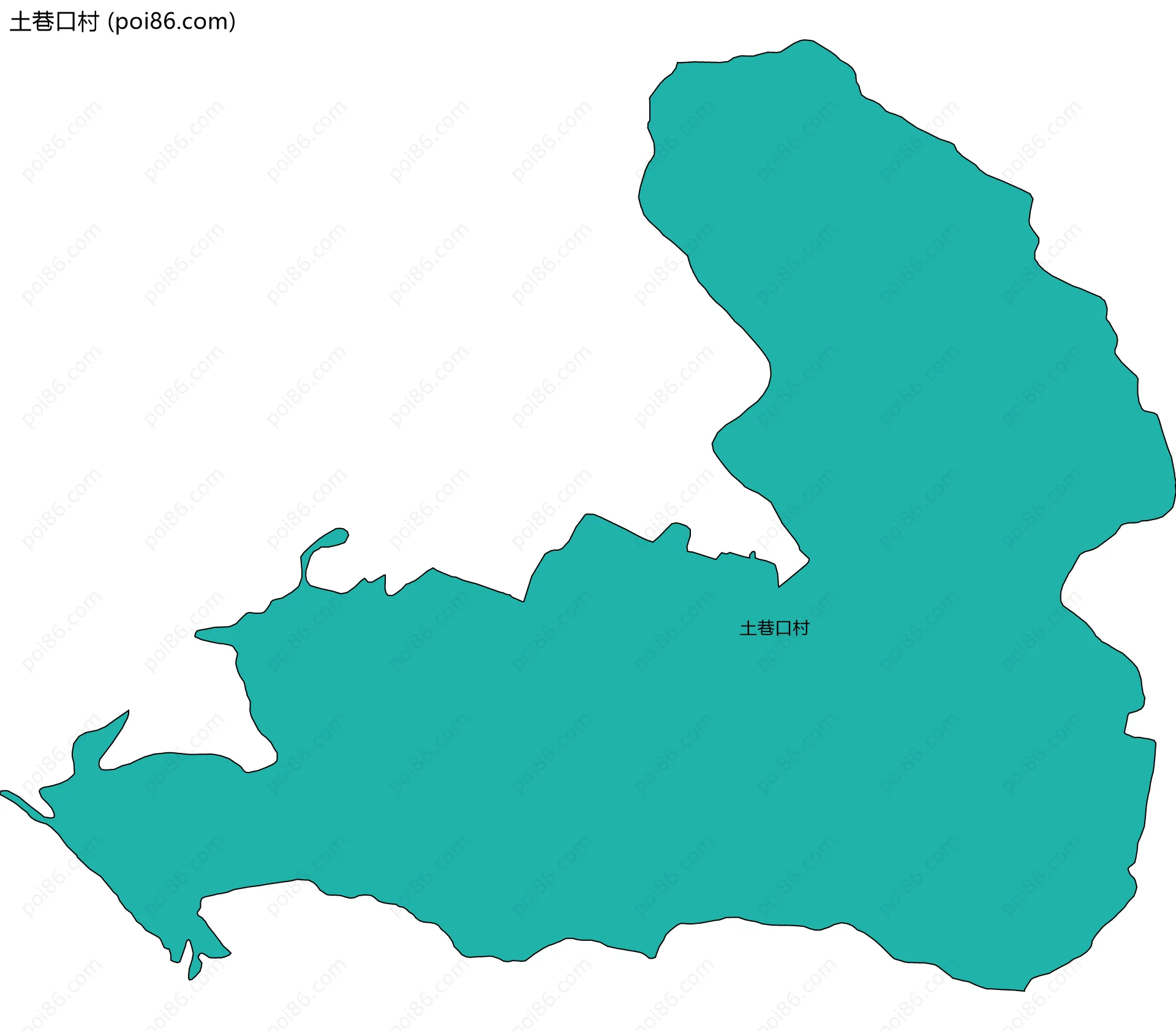 土巷口村边界地图