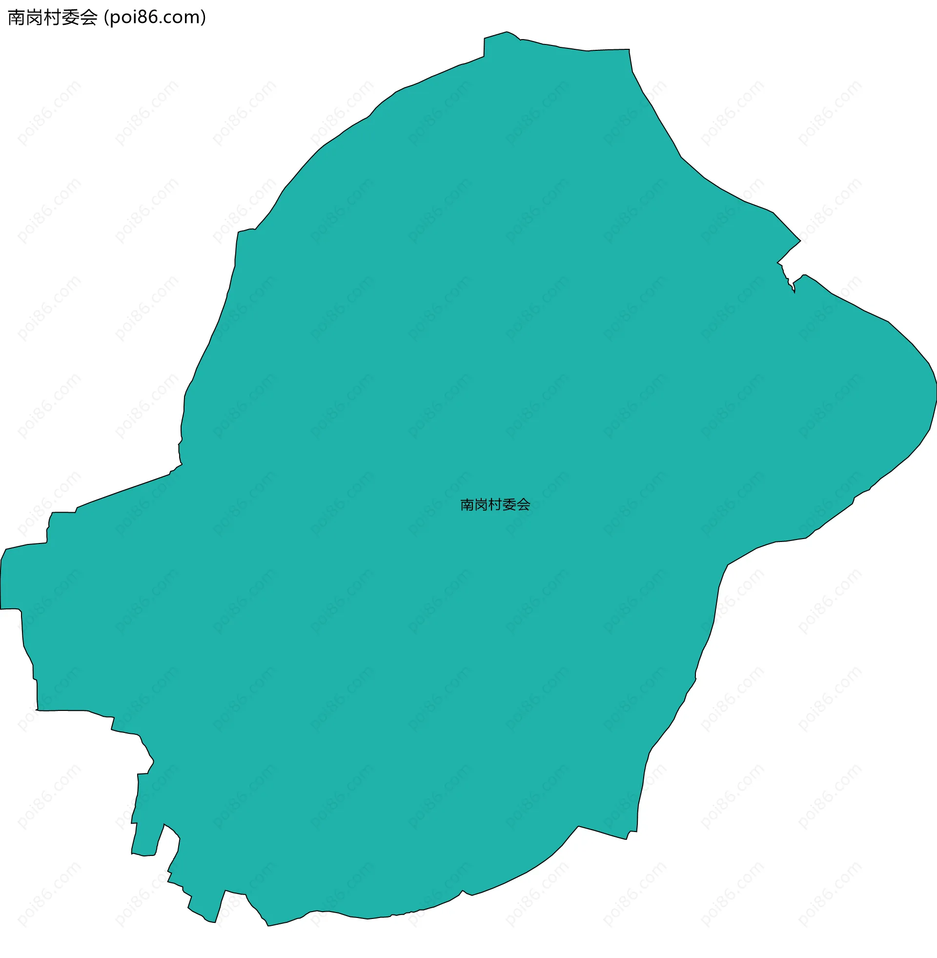 南岗村委会边界地图