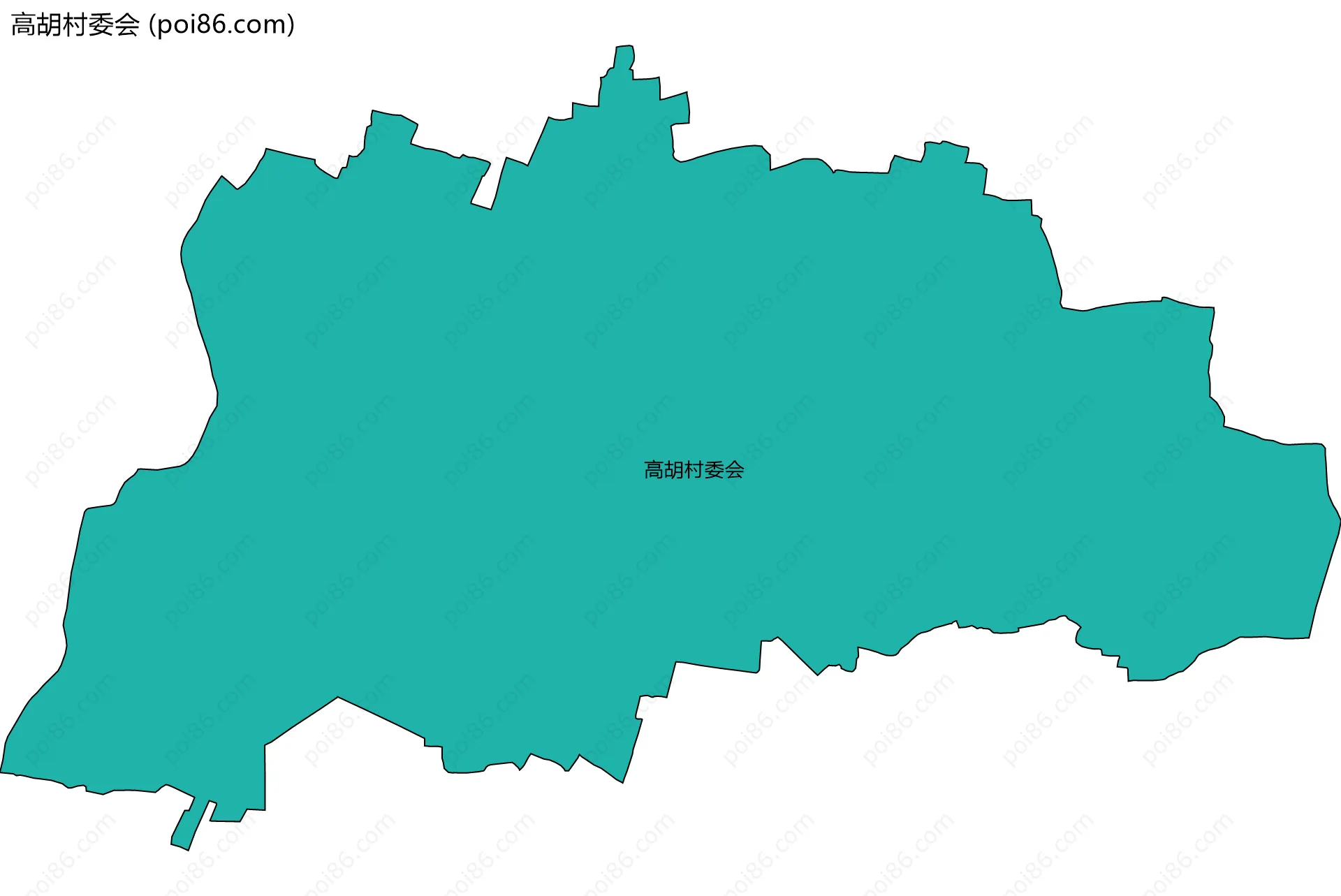 高胡村委会边界地图