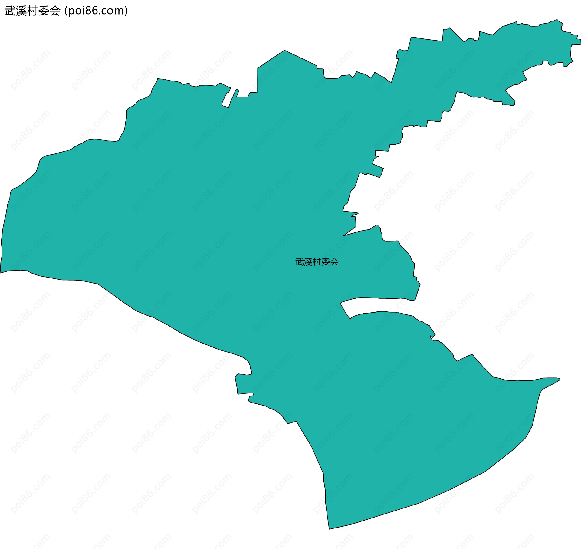 武溪村委会边界地图
