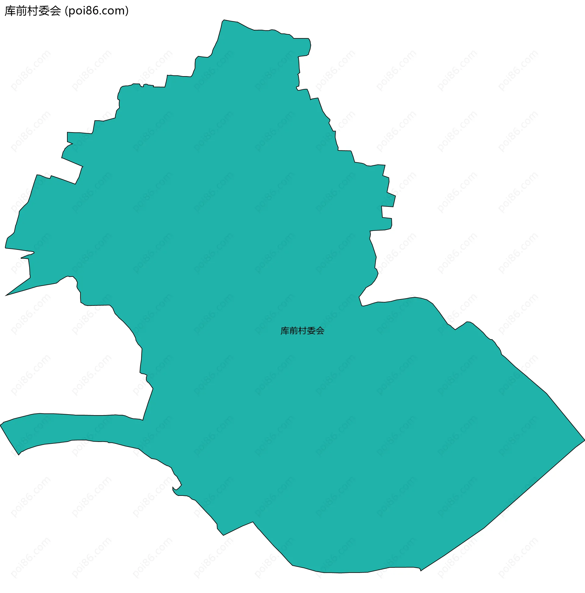 库前村委会边界地图