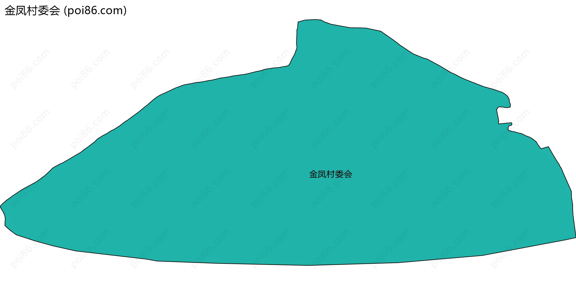 金凤村委会边界地图