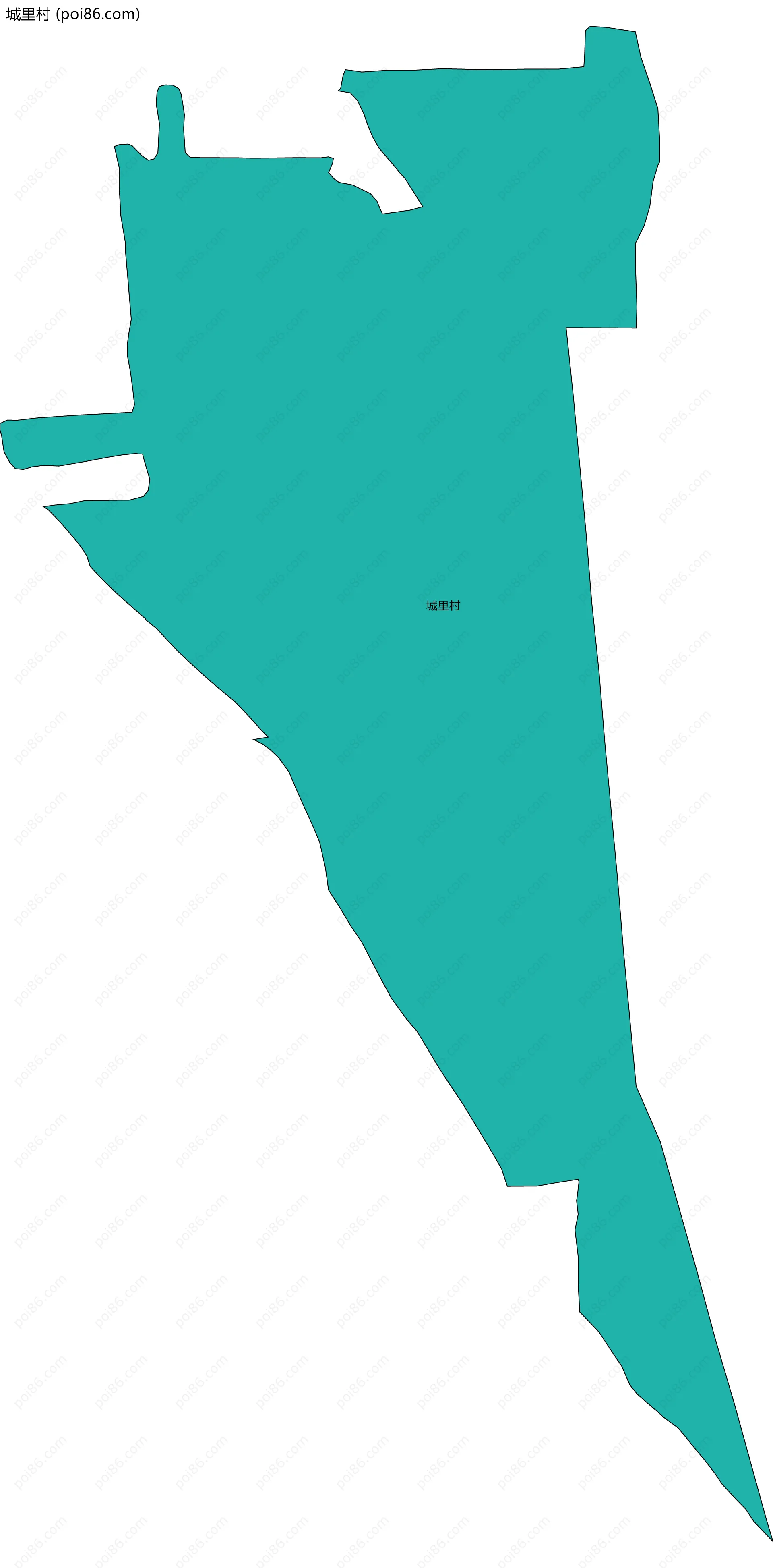 城里村边界地图