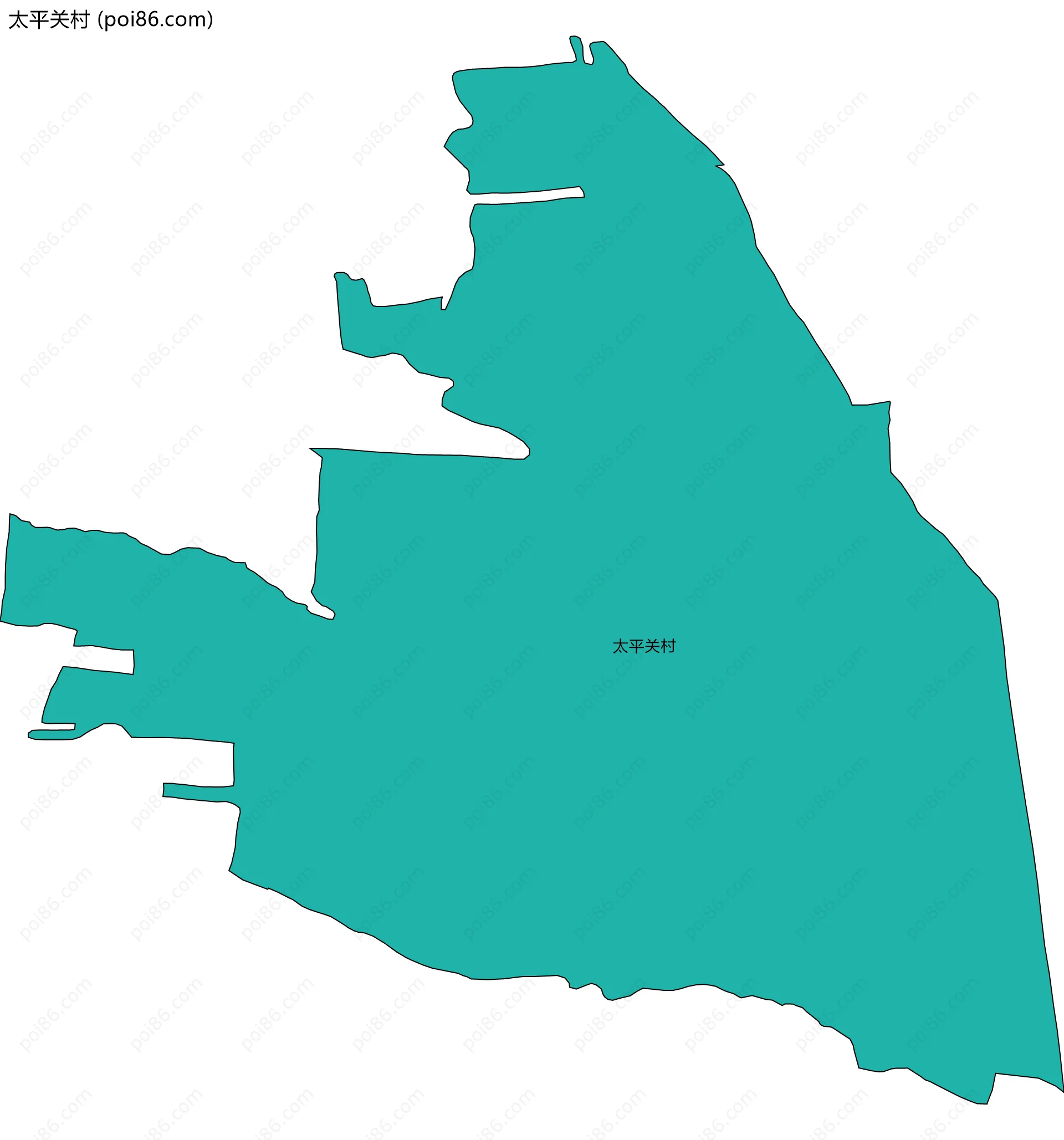 太平关村边界地图