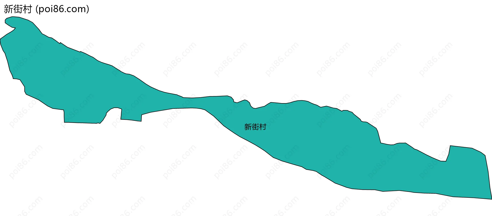 新街村边界地图