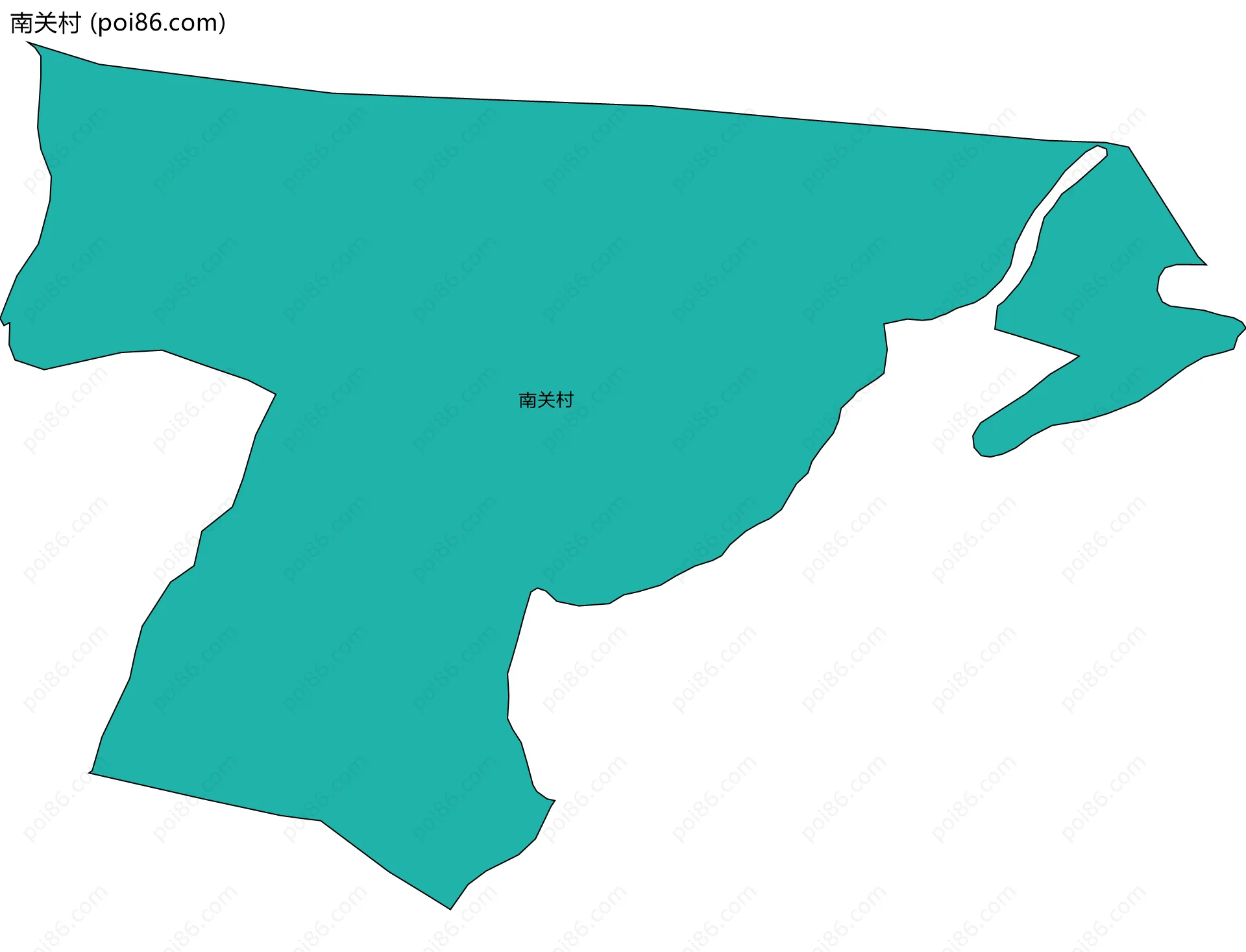 南关村边界地图