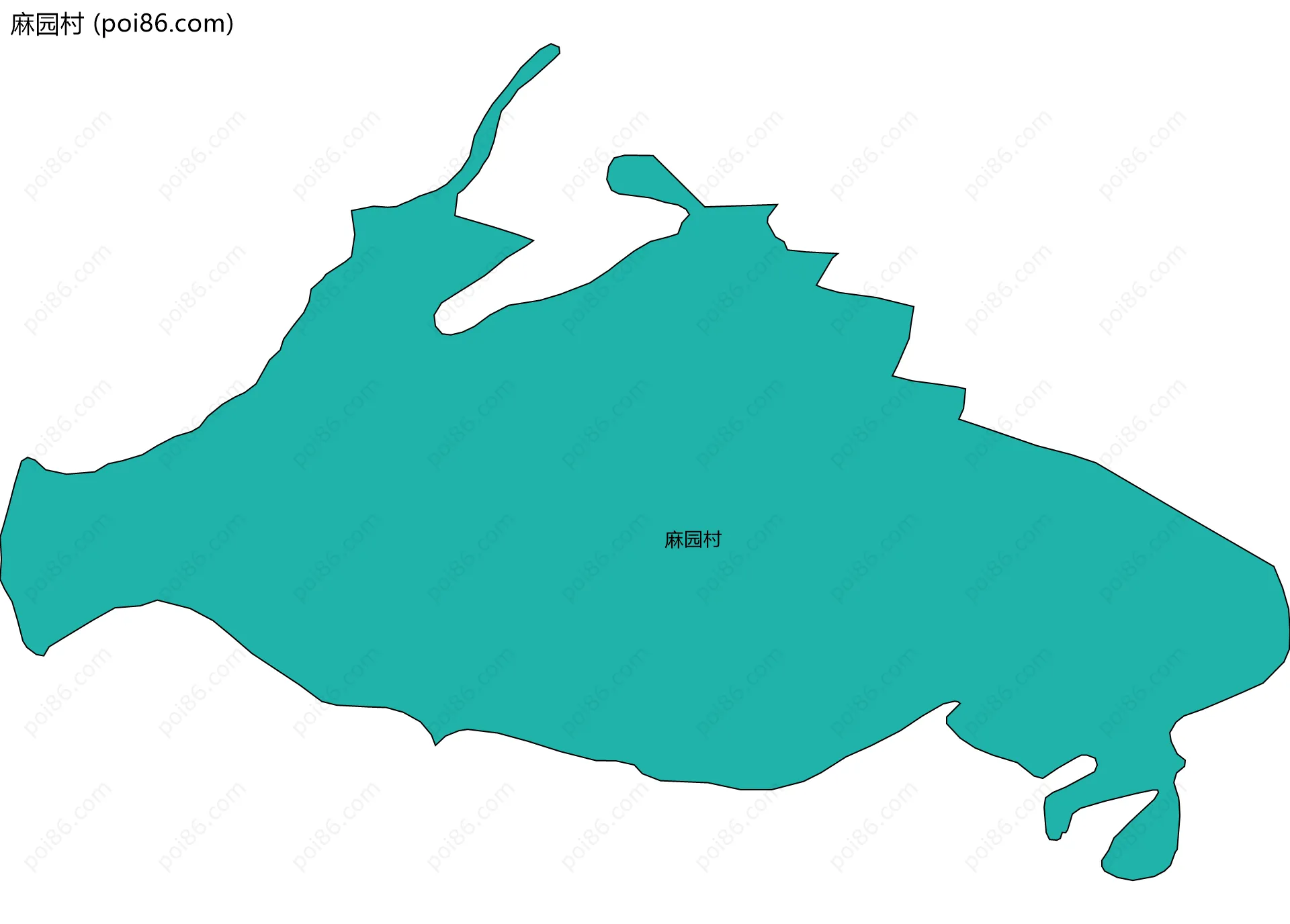 麻园村边界地图