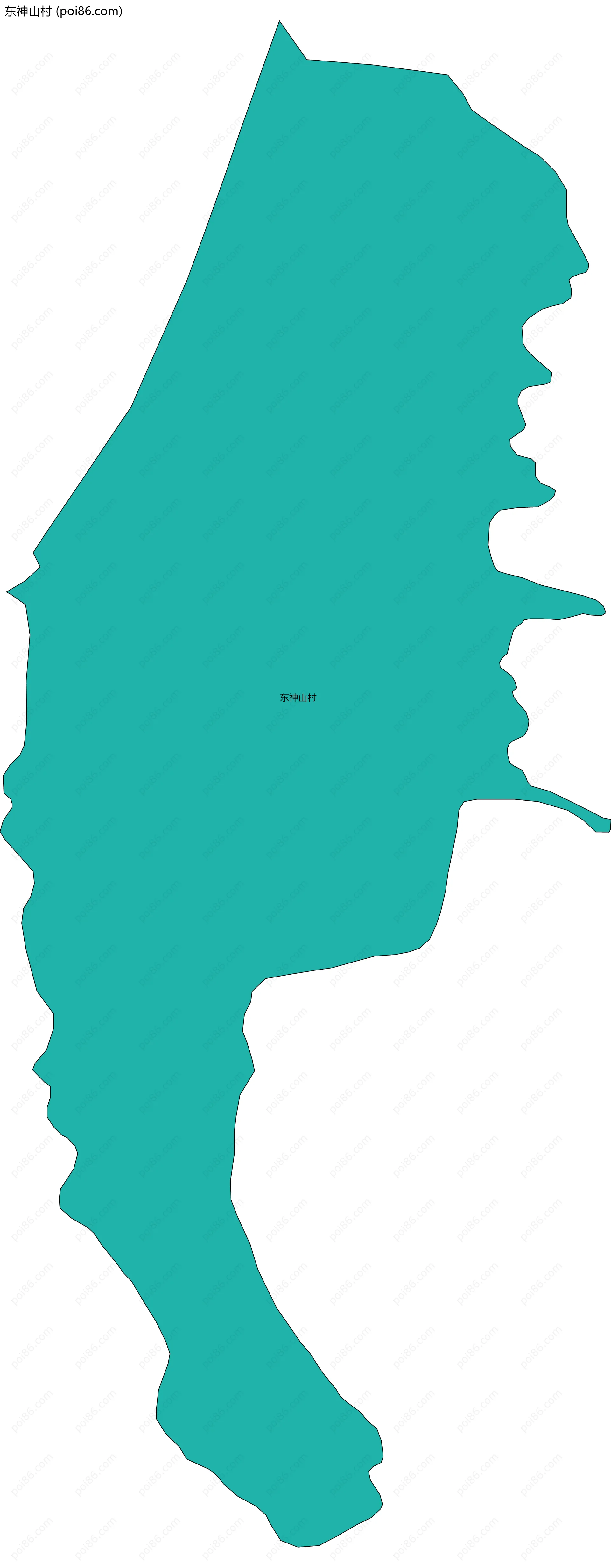 东神山村边界地图