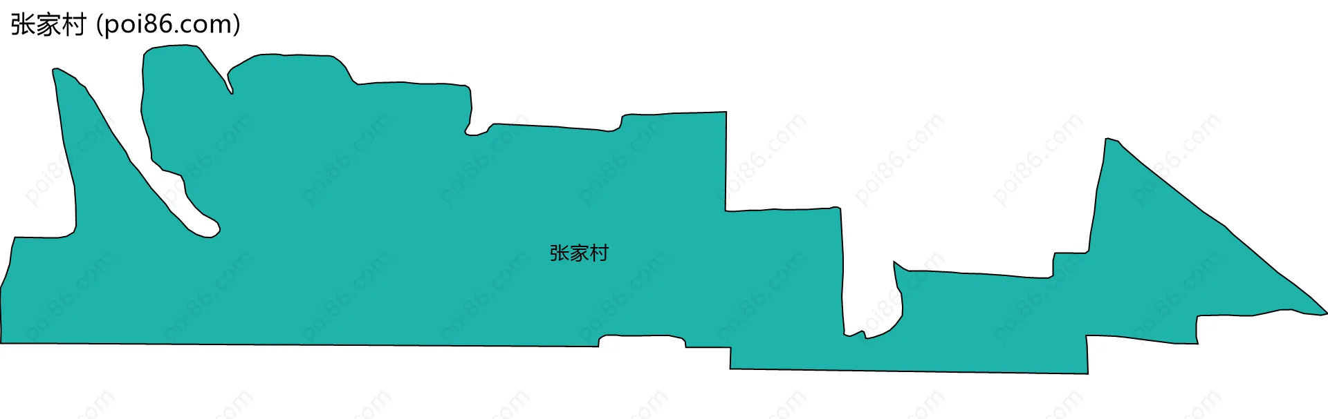 张家村边界地图