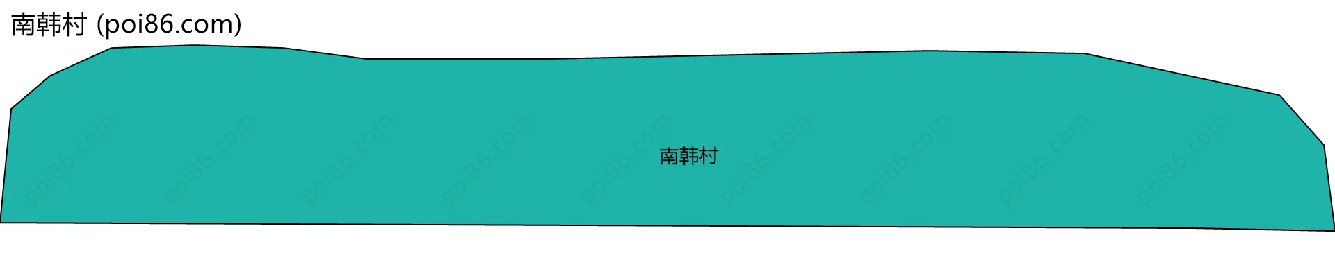 南韩村边界地图