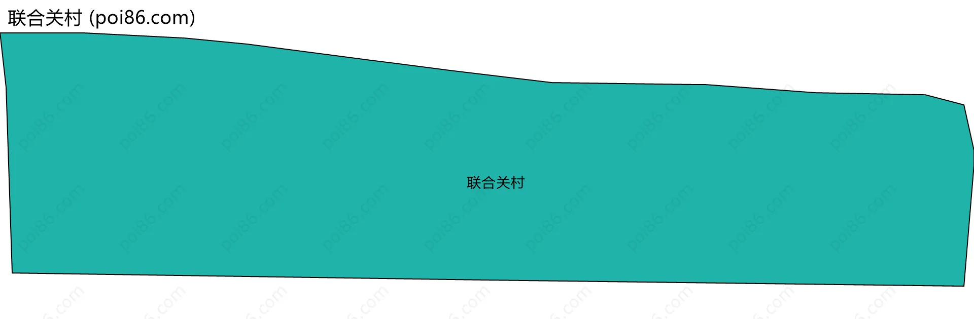 联合关村边界地图