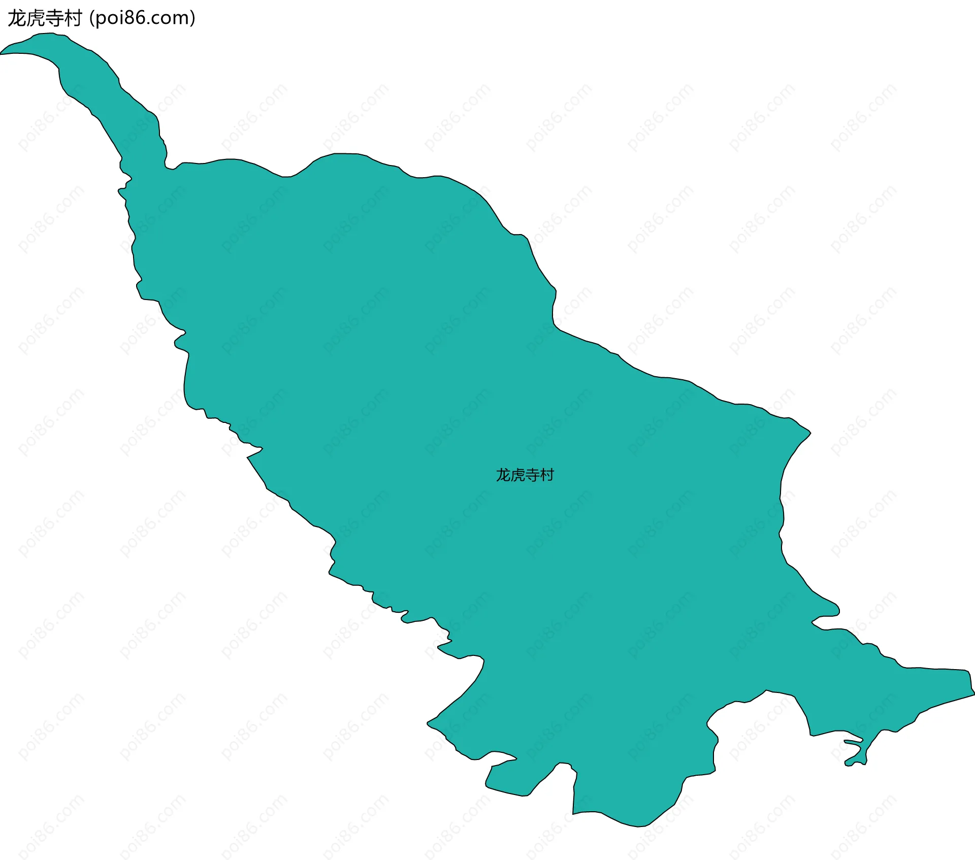 龙虎寺村边界地图