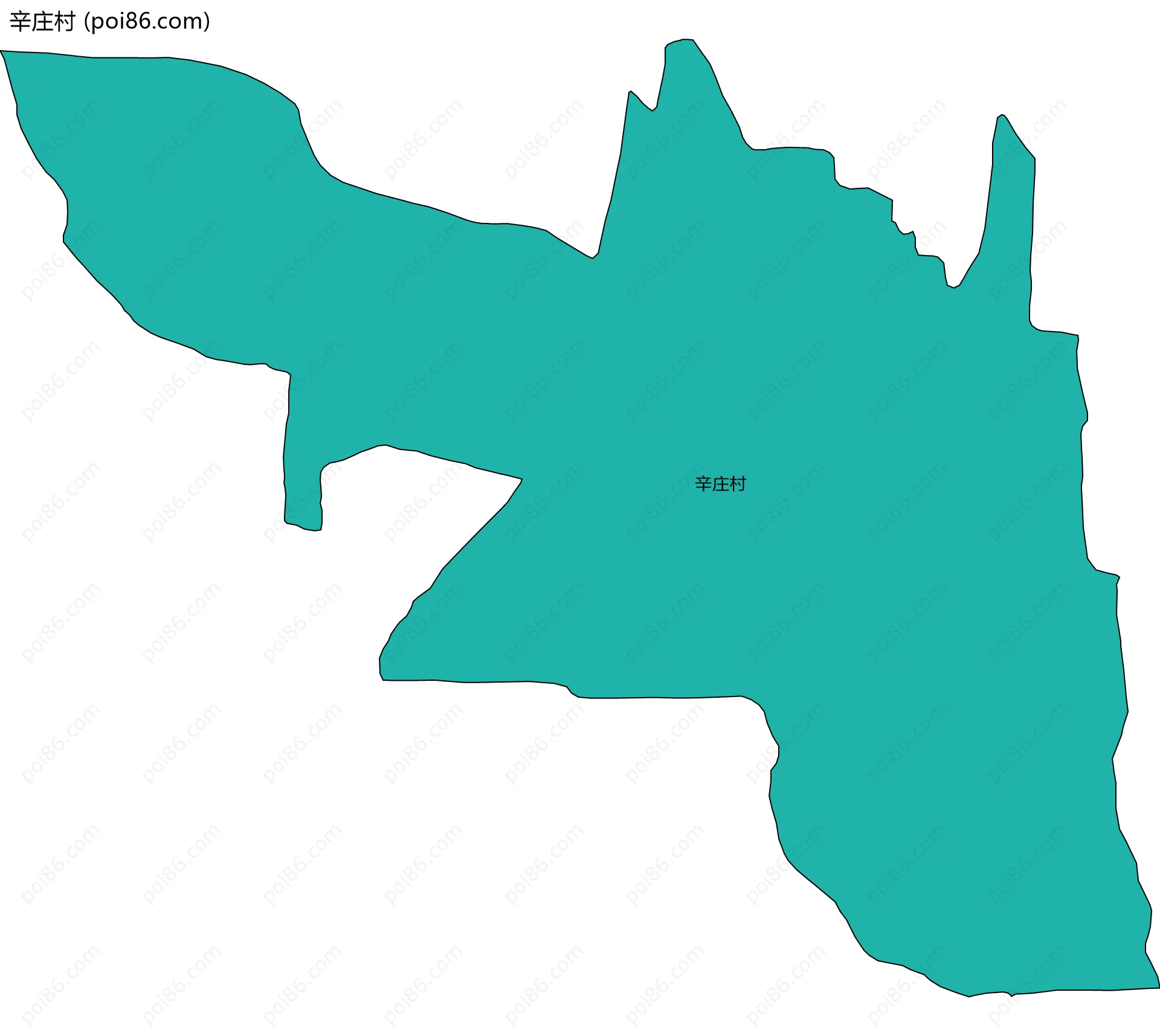 辛庄村边界地图