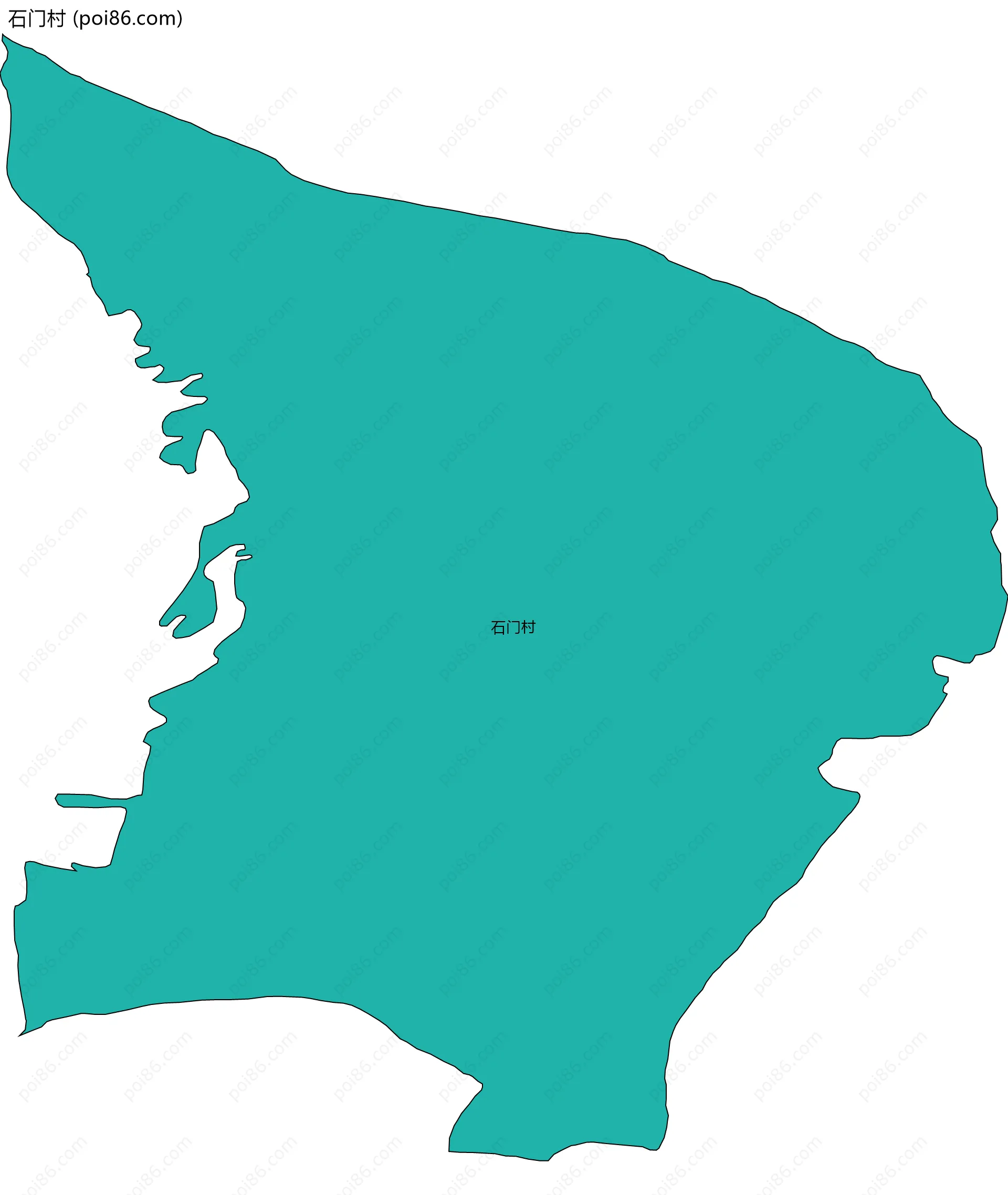 石门村边界地图