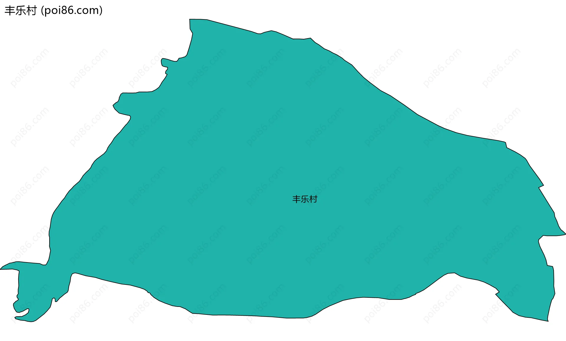 丰乐村边界地图