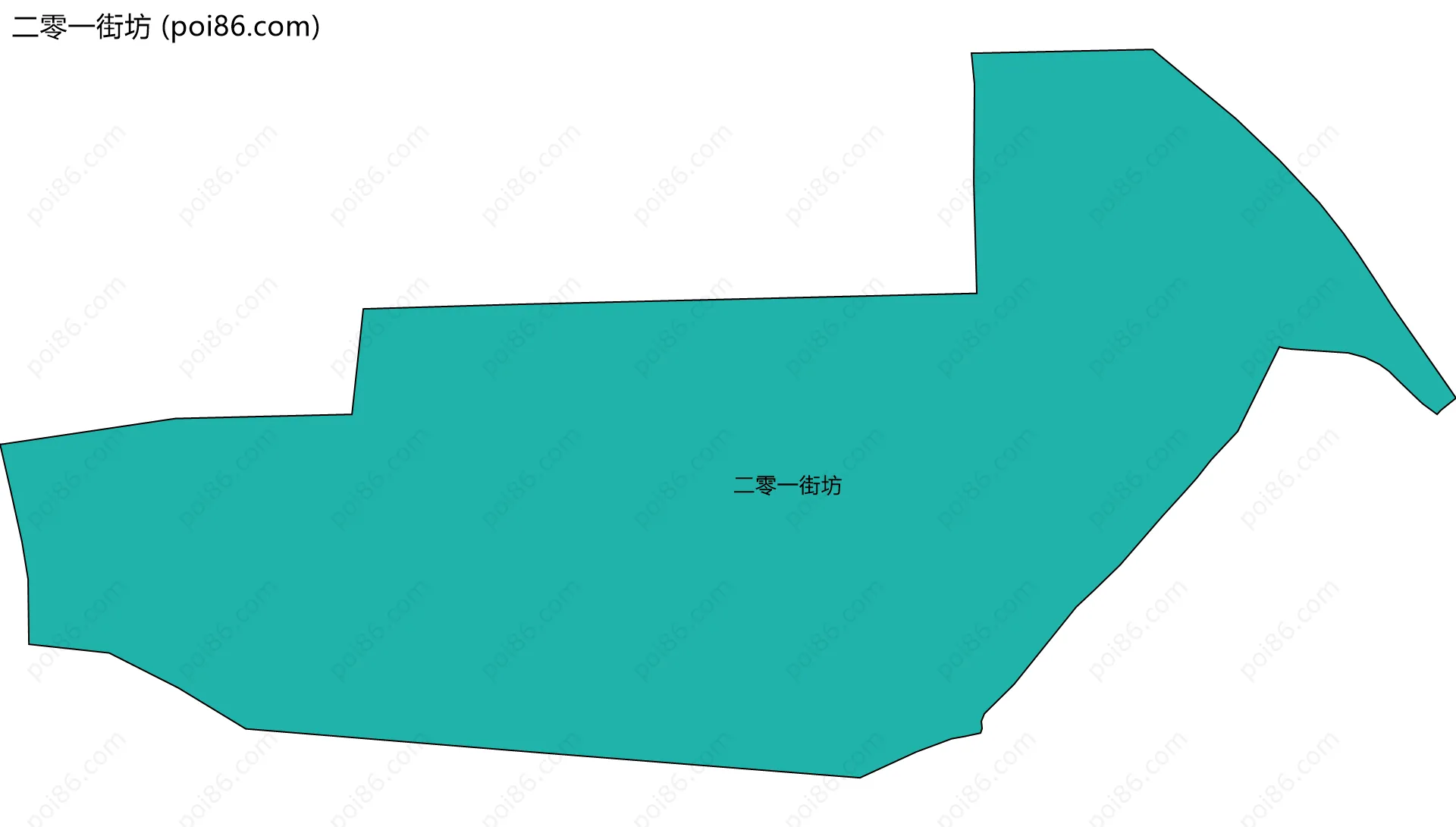 二零一街坊边界地图