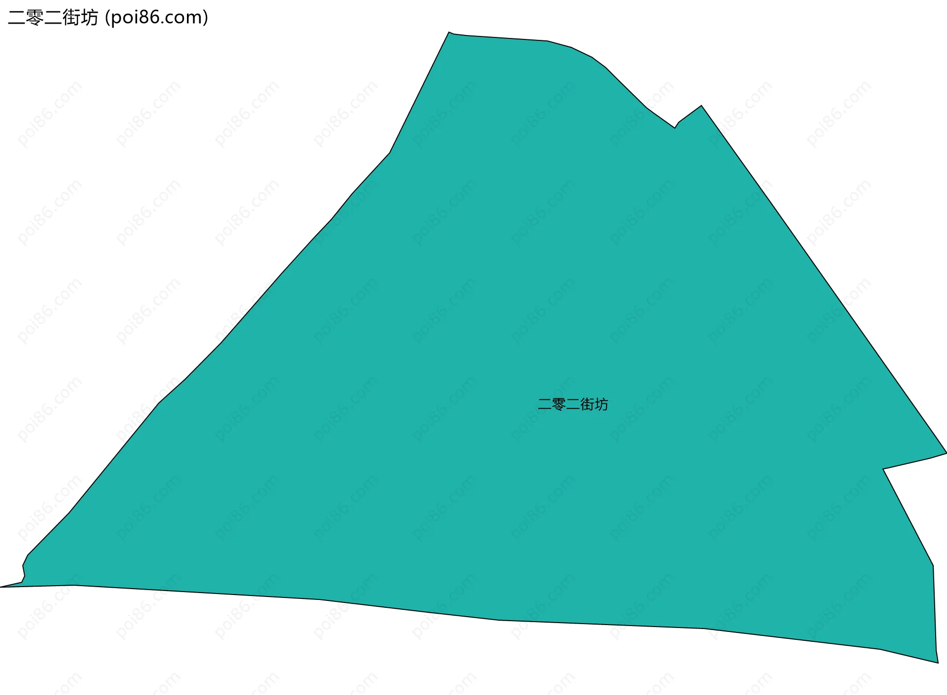 二零二街坊边界地图