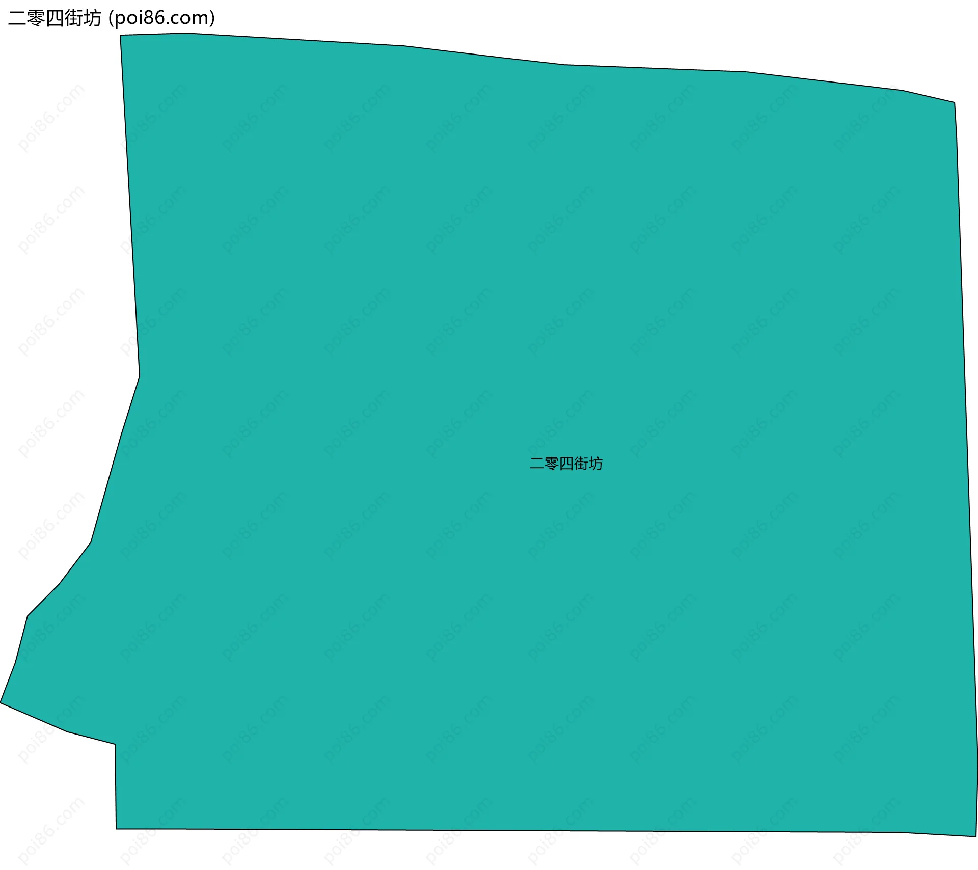 二零四街坊边界地图