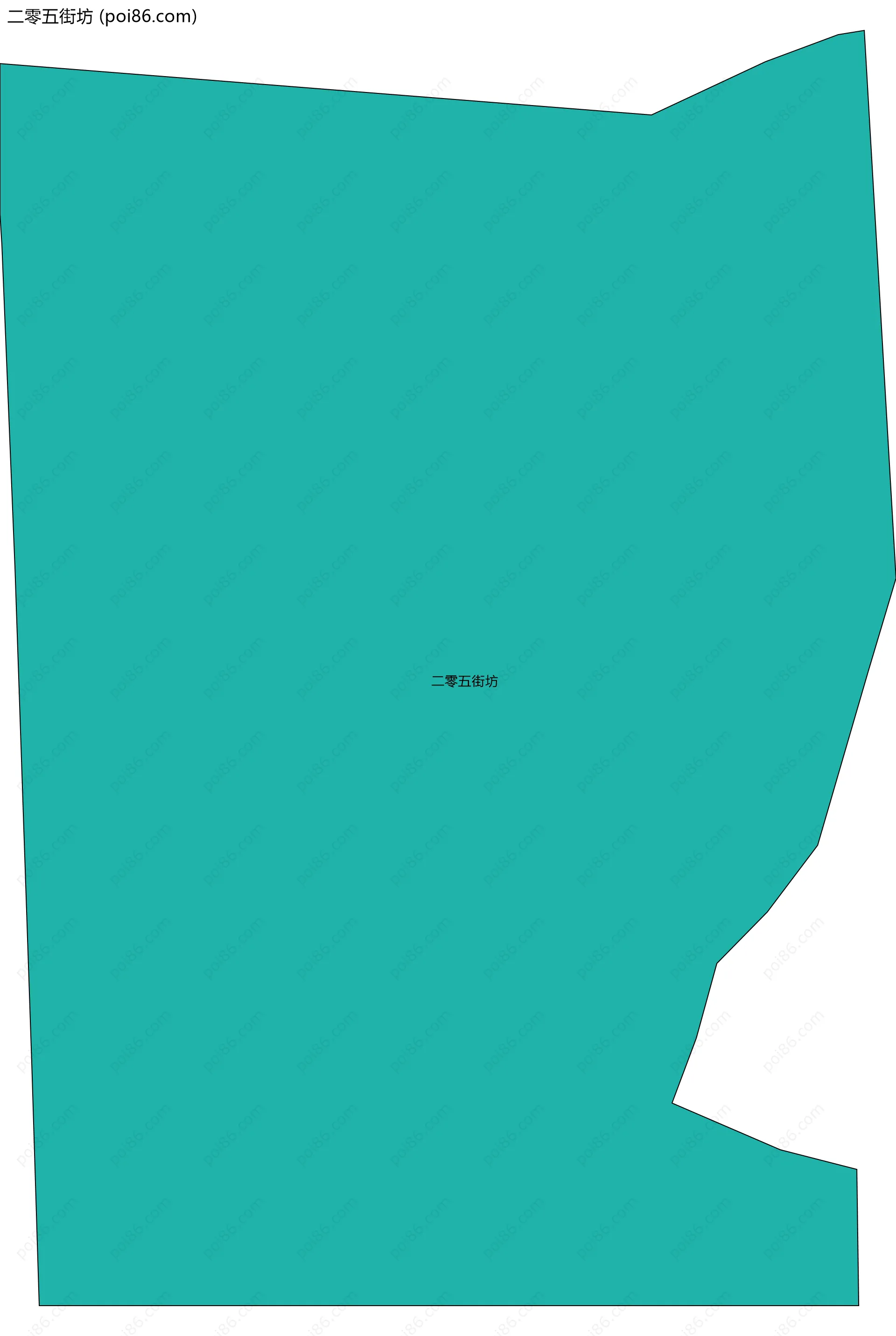 二零五街坊边界地图