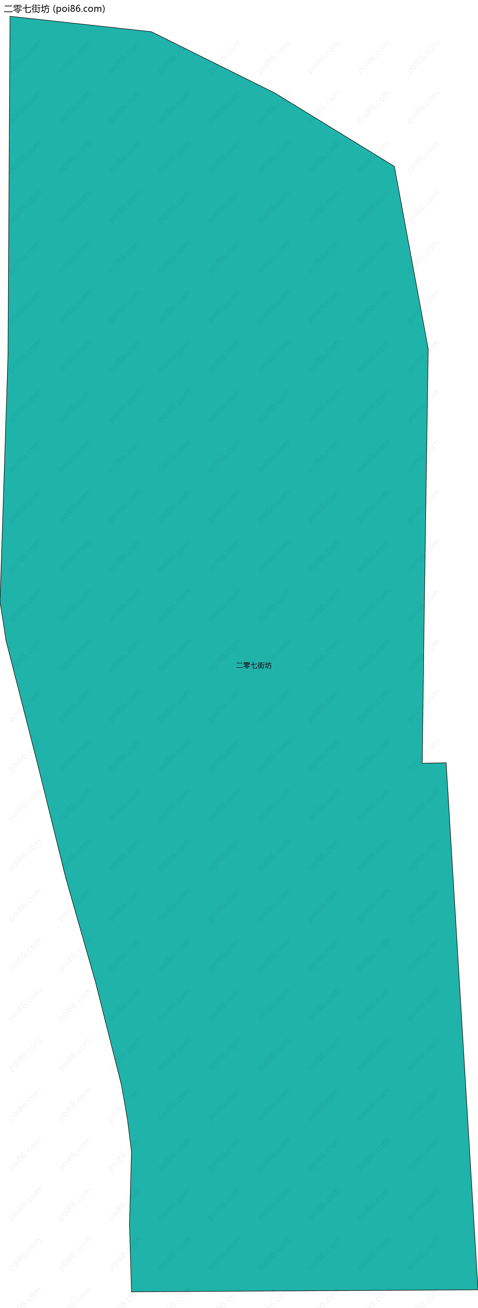 二零七街坊边界地图