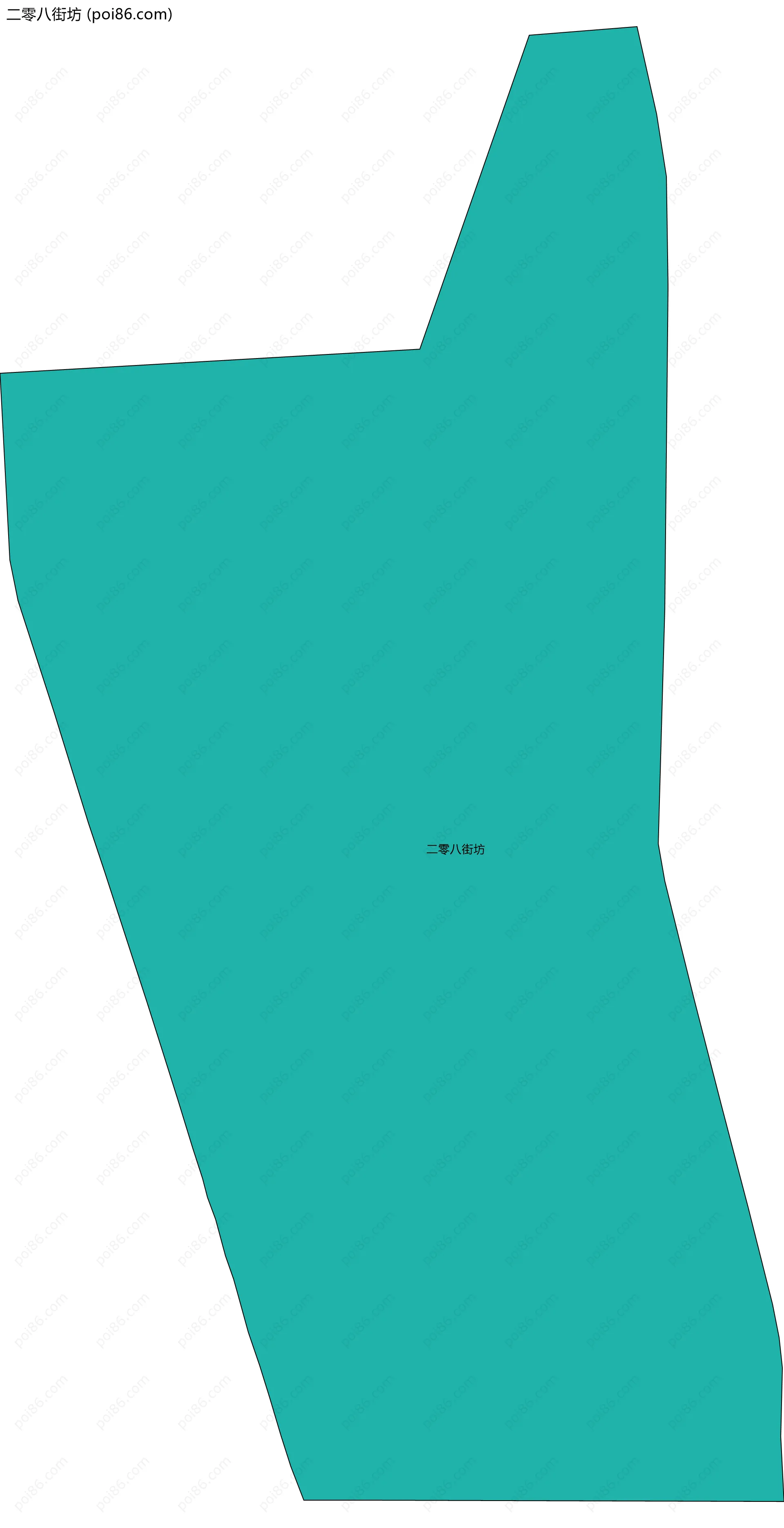 二零八街坊边界地图