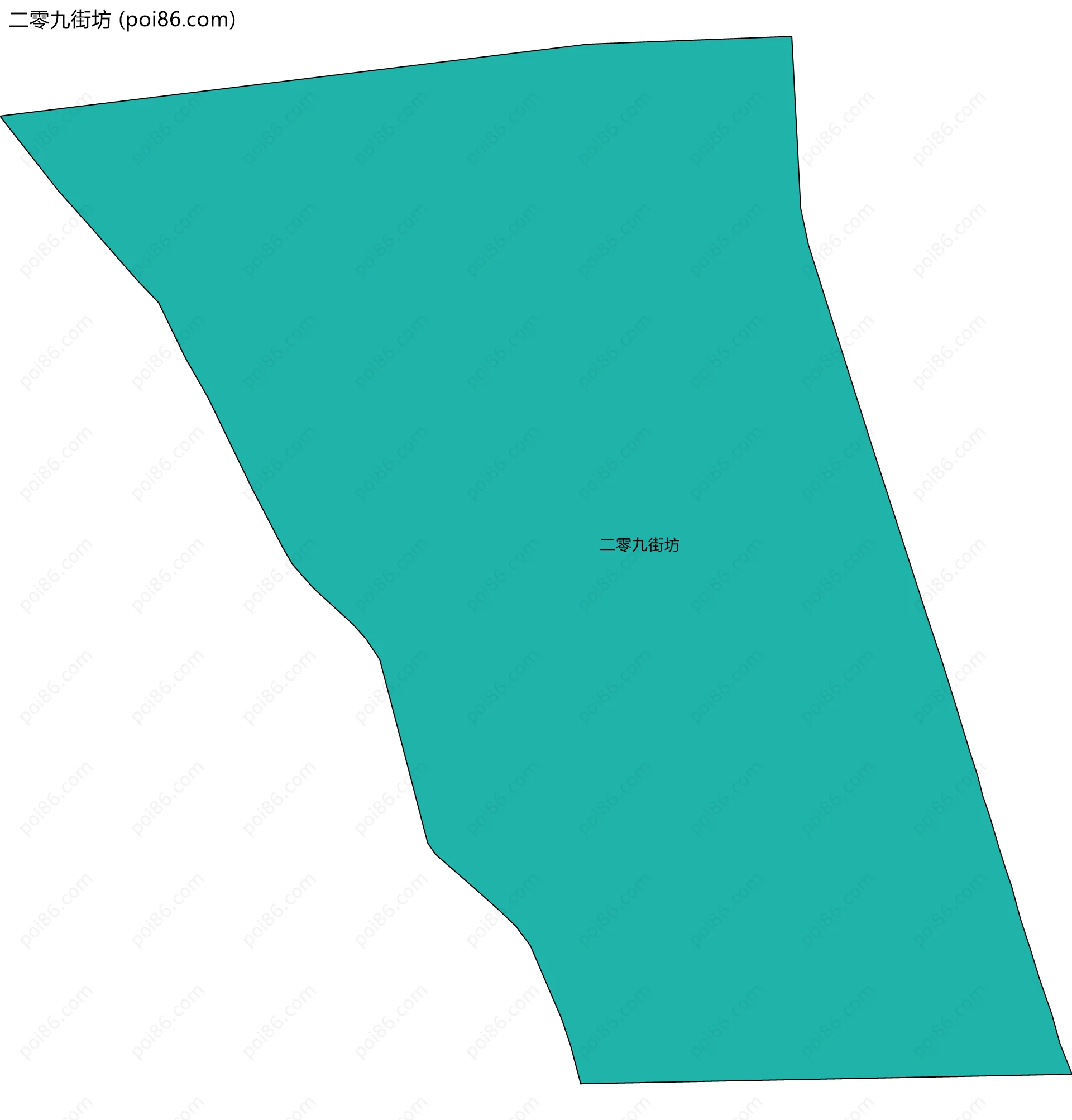 二零九街坊边界地图