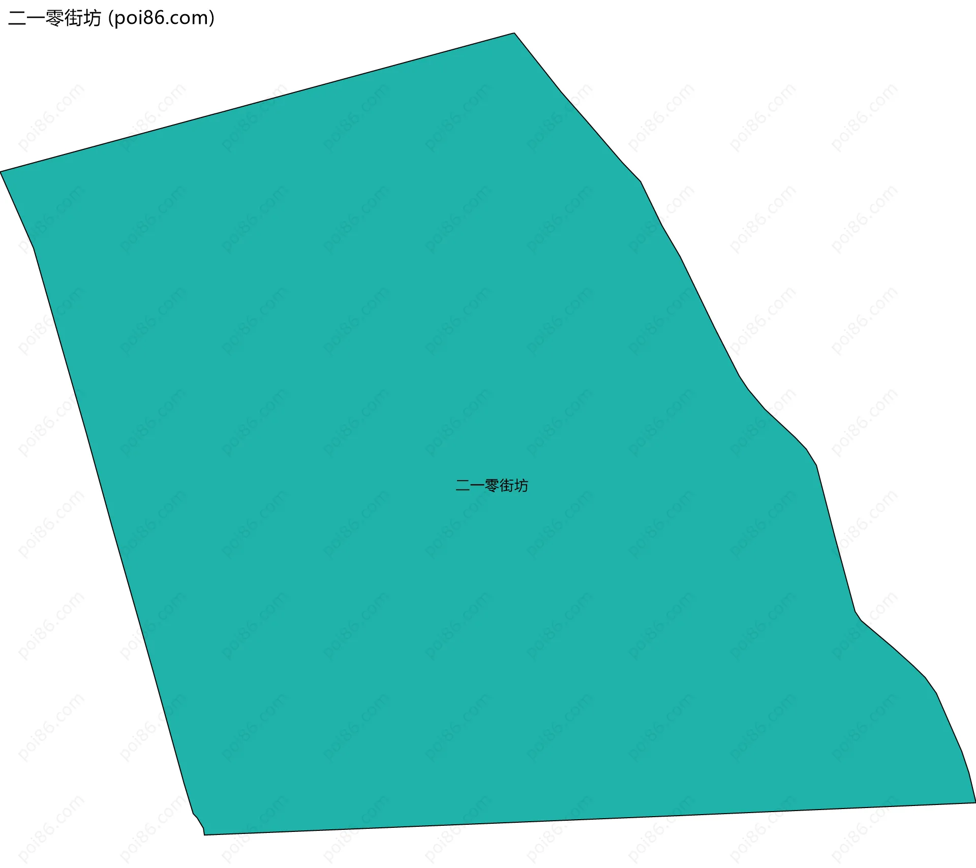 二一零街坊边界地图