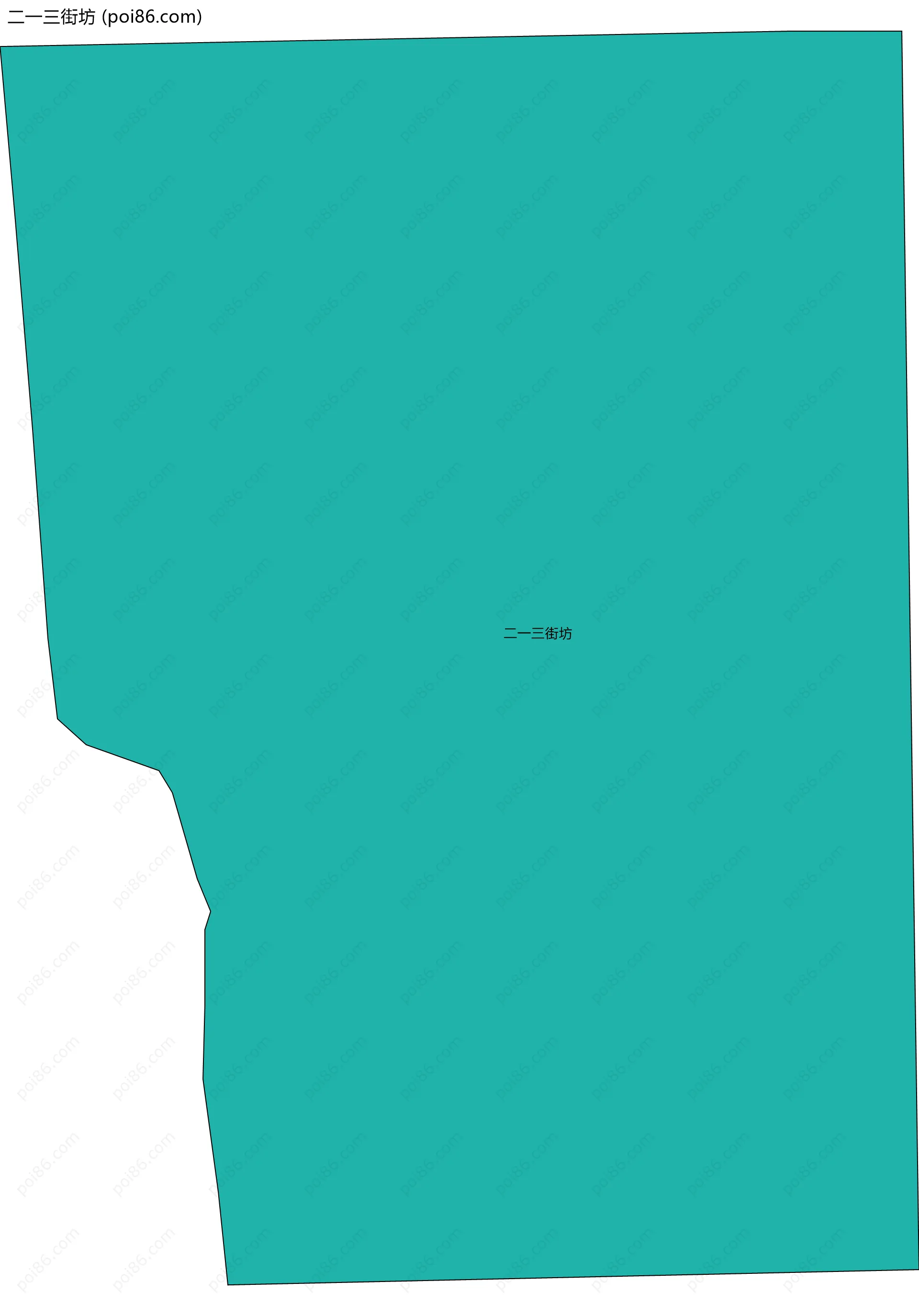 二一三街坊边界地图