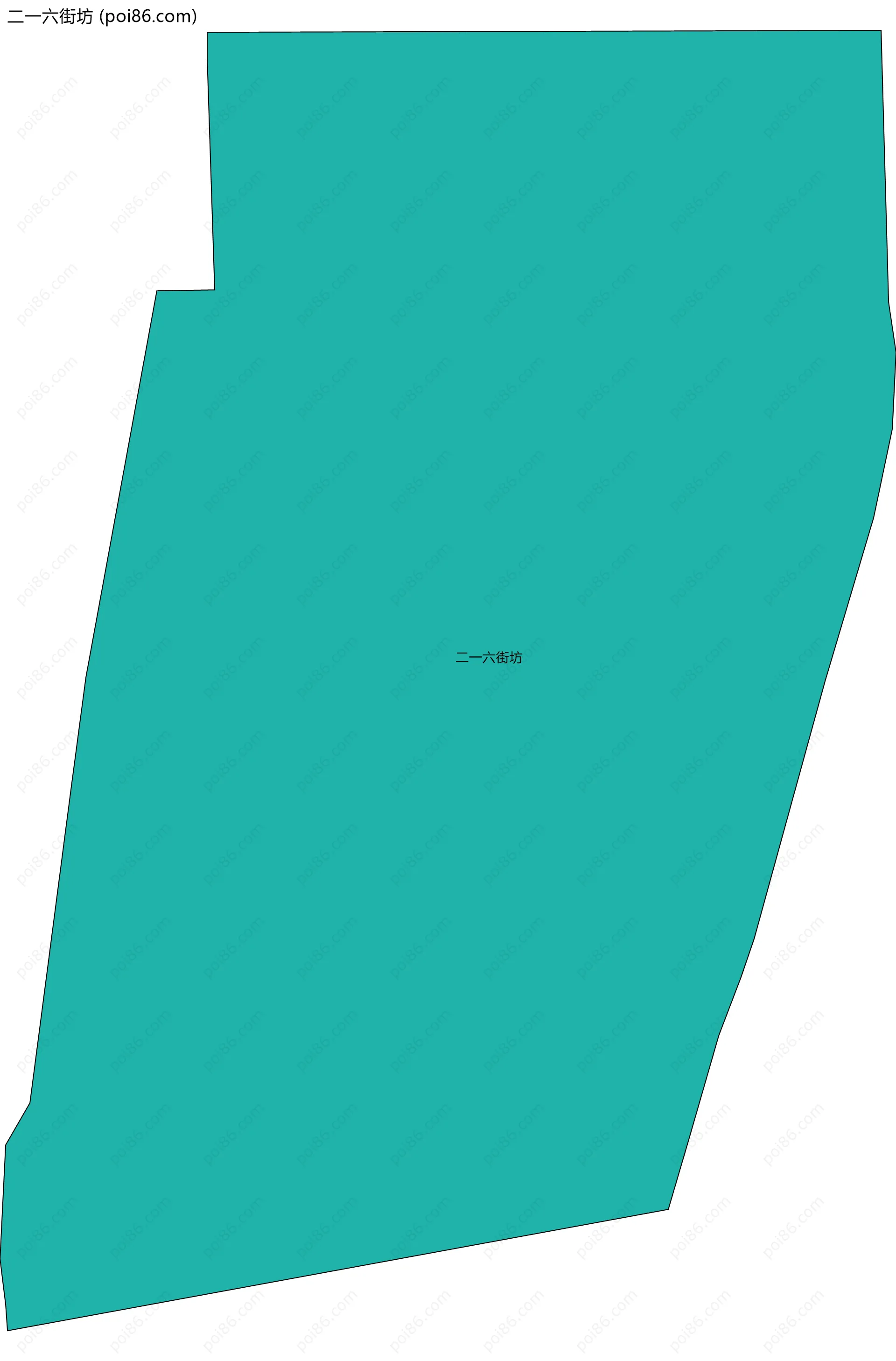 二一六街坊边界地图