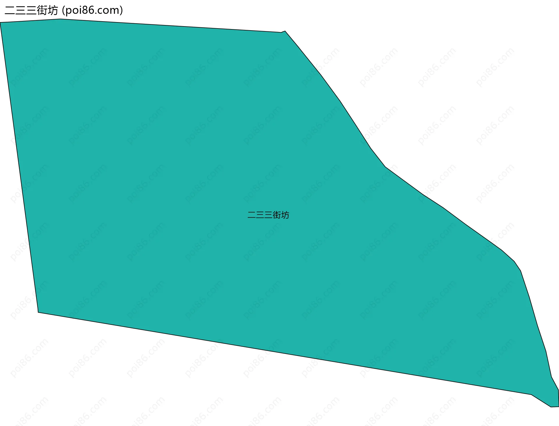 二三三街坊边界地图