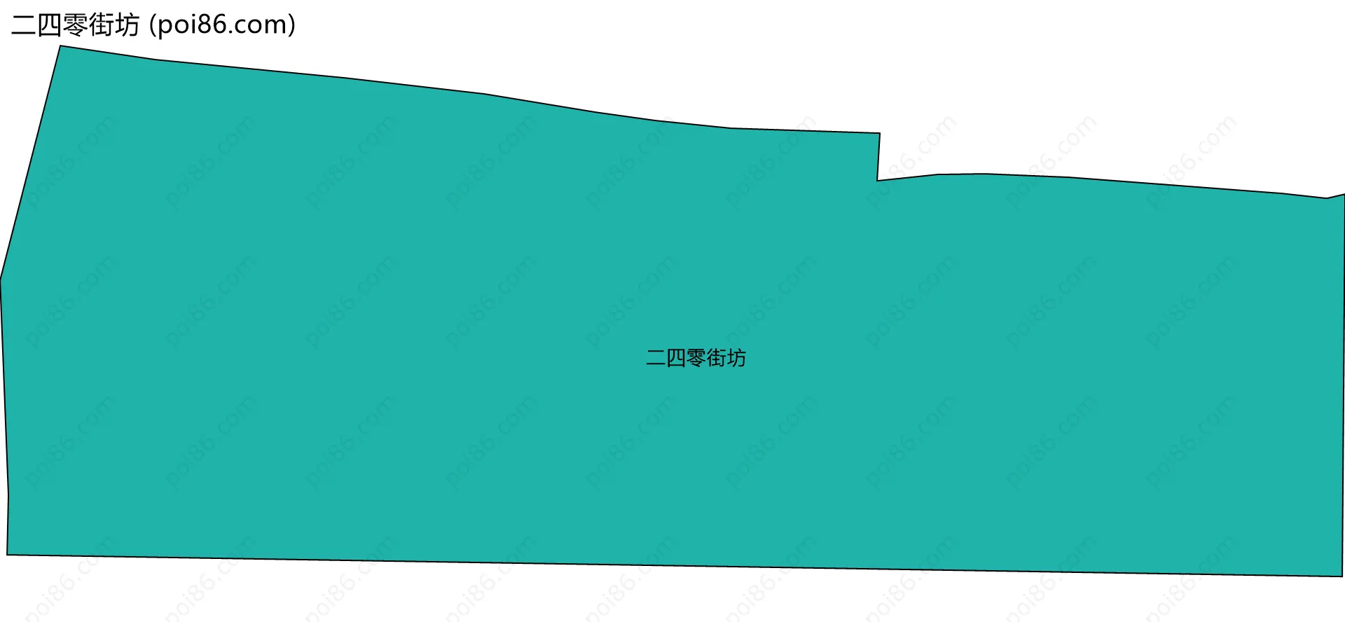 二四零街坊边界地图