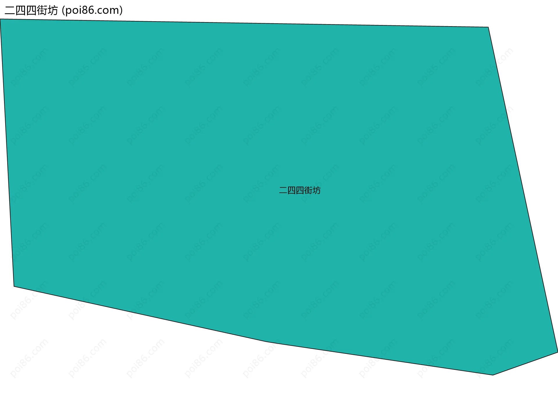 二四四街坊边界地图