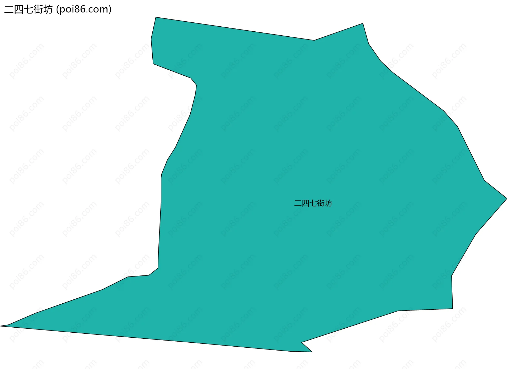 二四七街坊边界地图