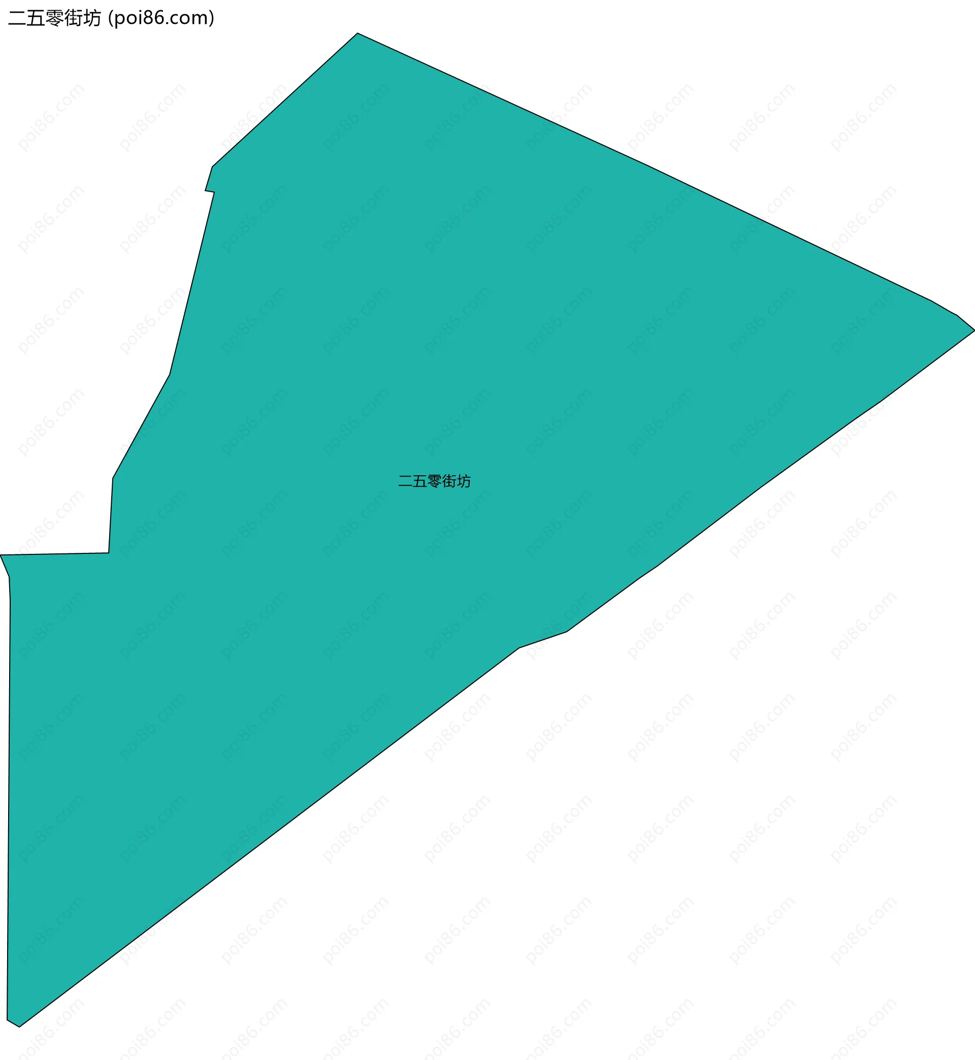 二五零街坊边界地图