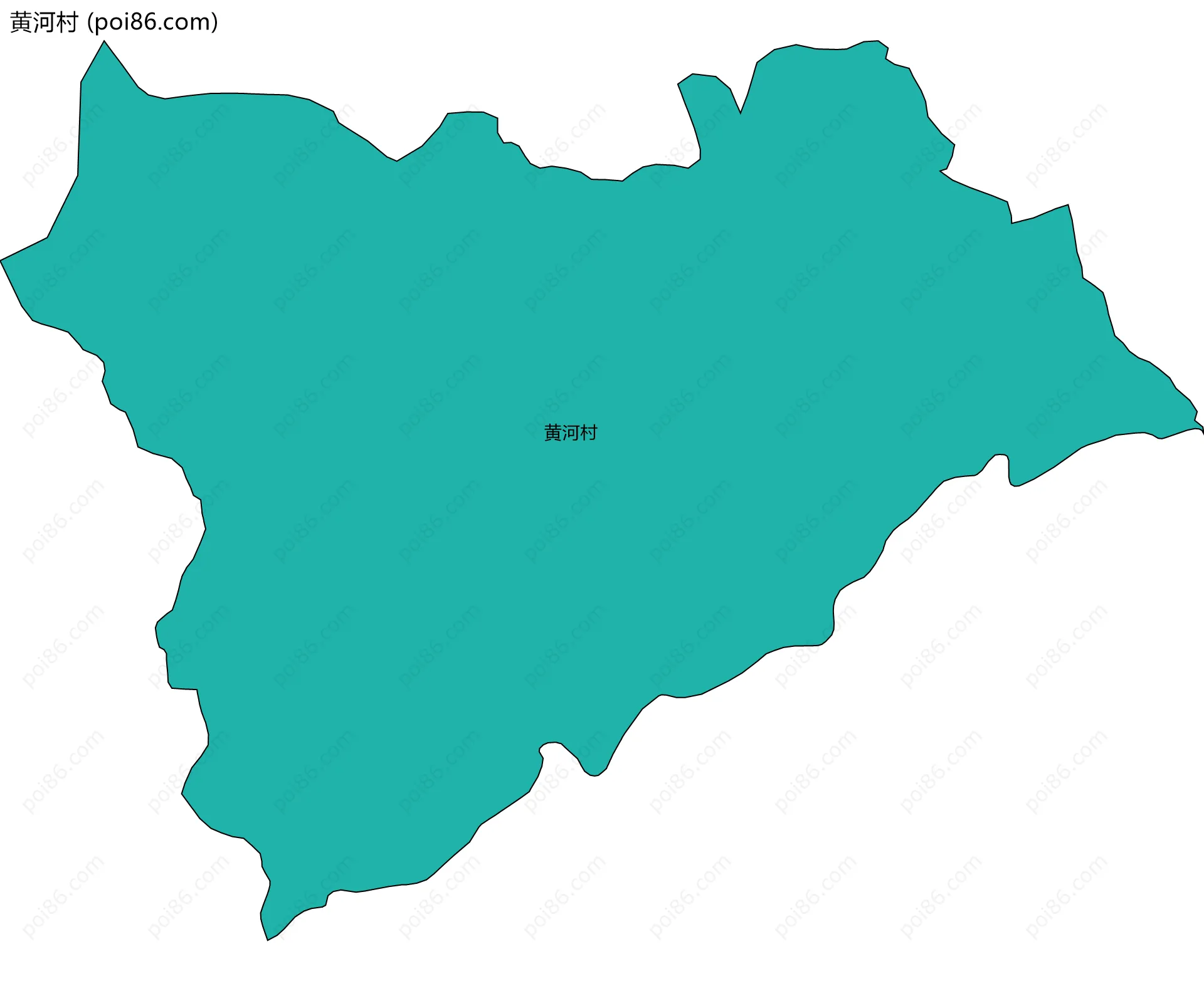 黄河村边界地图