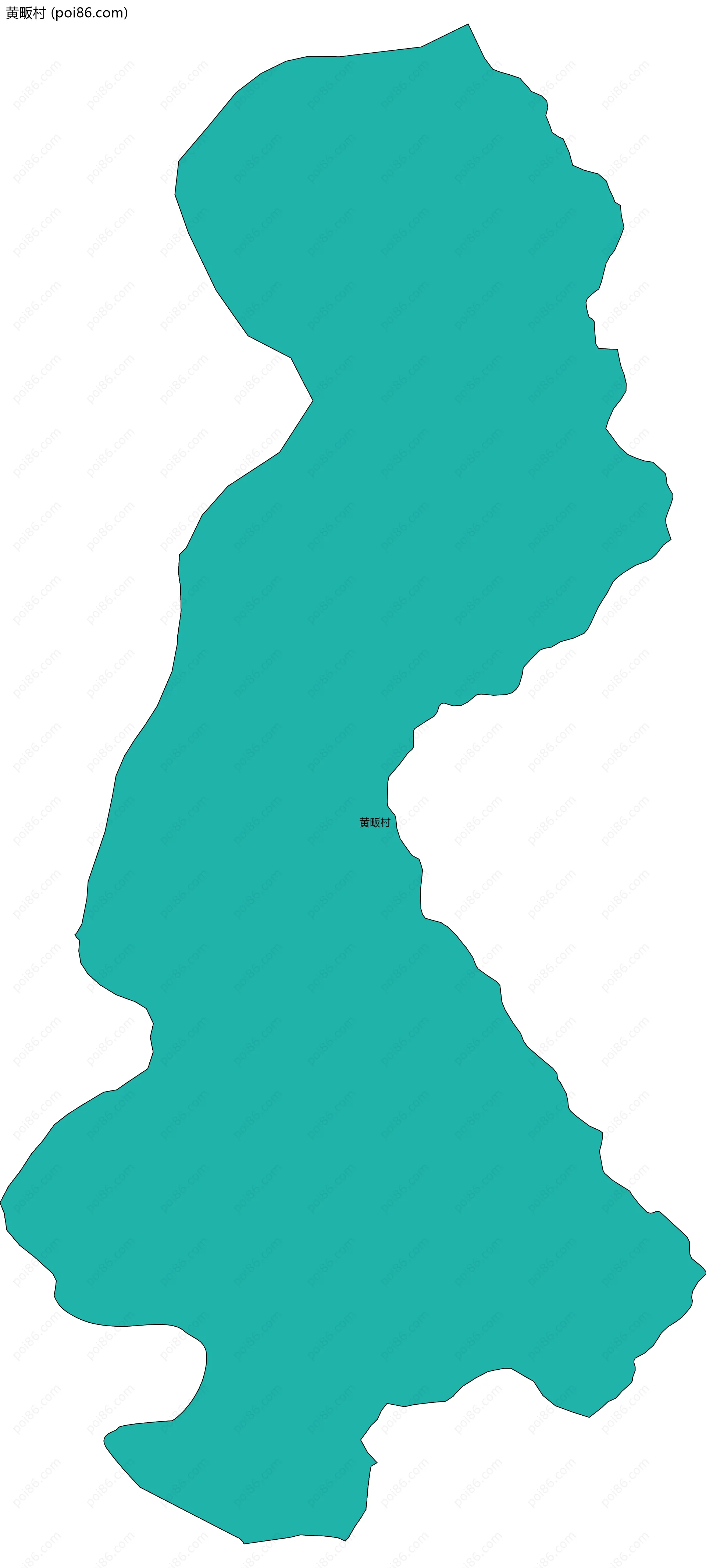 黄畈村边界地图