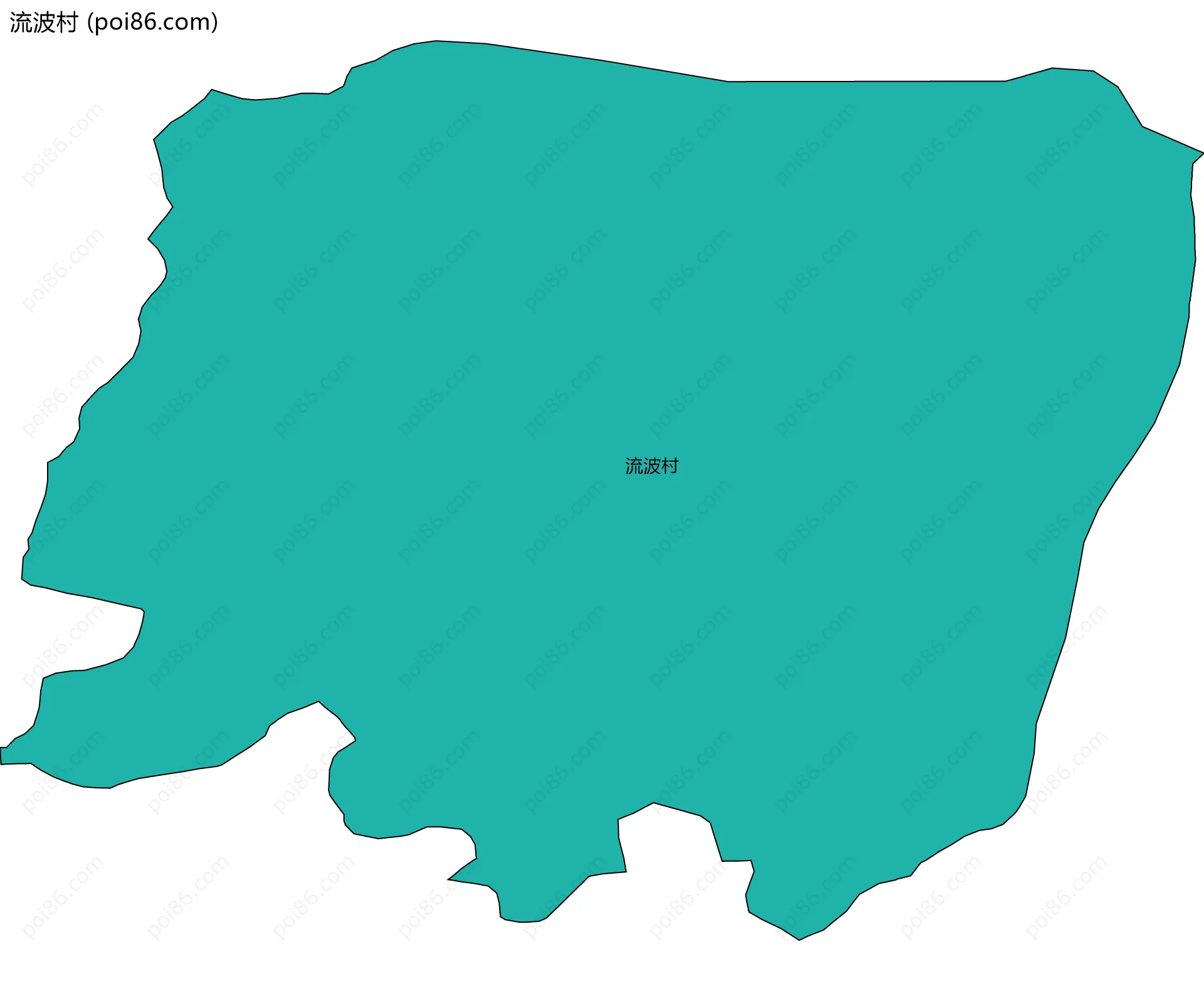 流波村边界地图