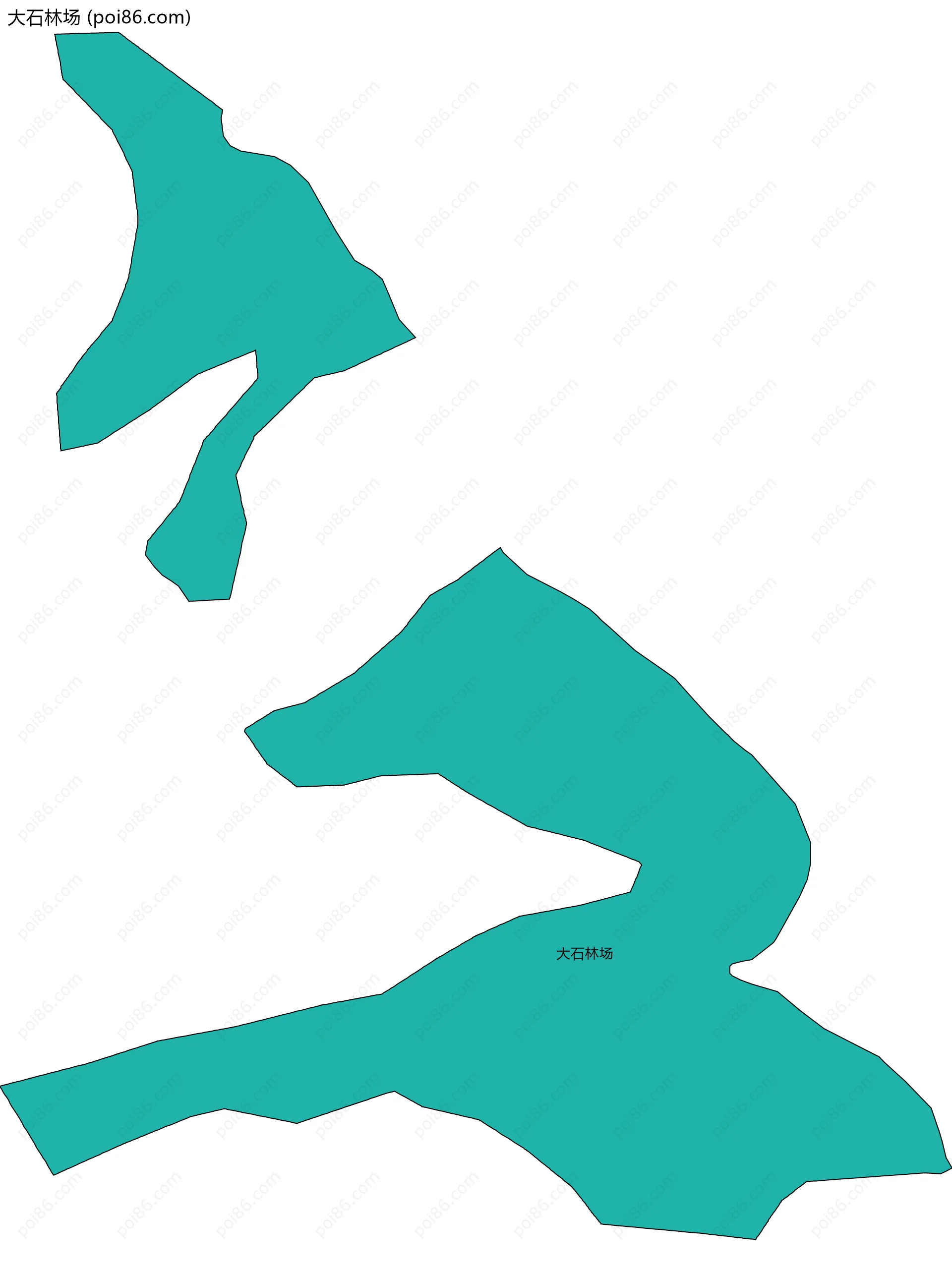 大石林场边界地图