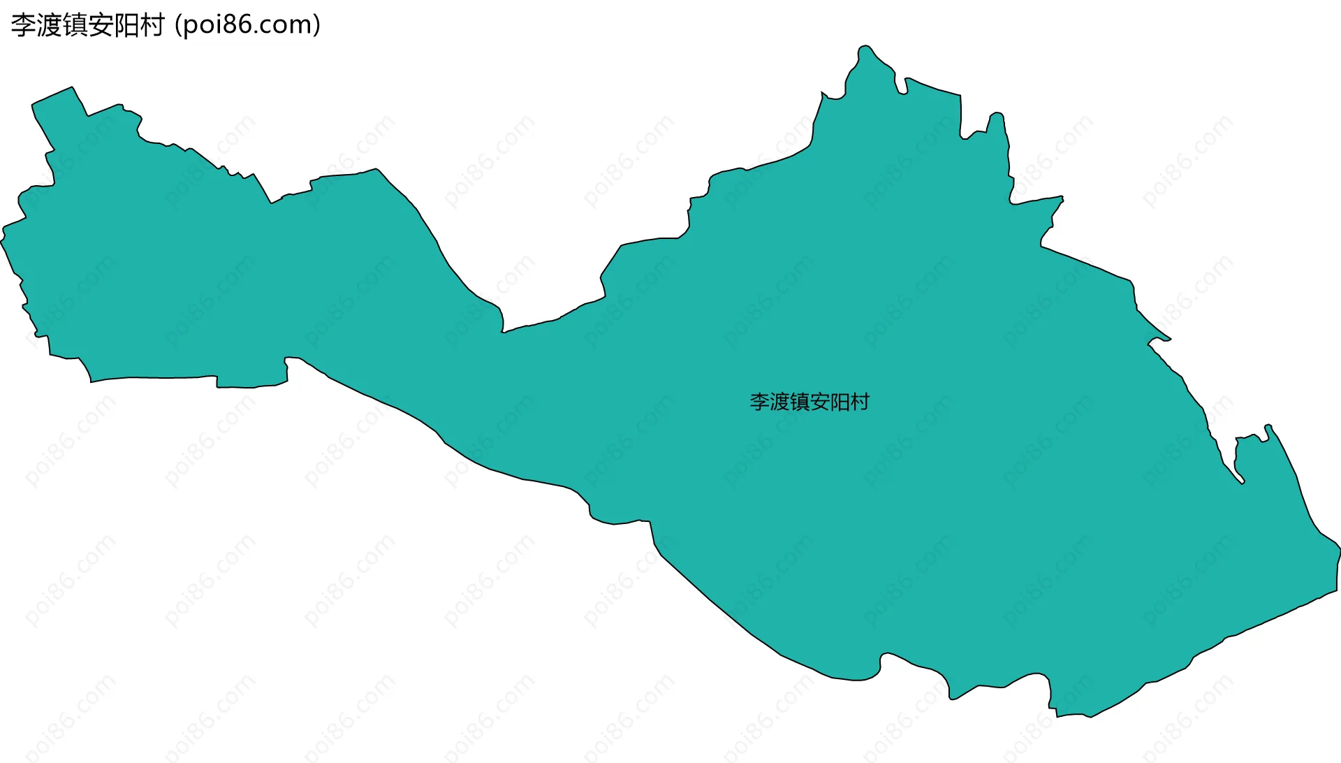李渡镇安阳村边界地图