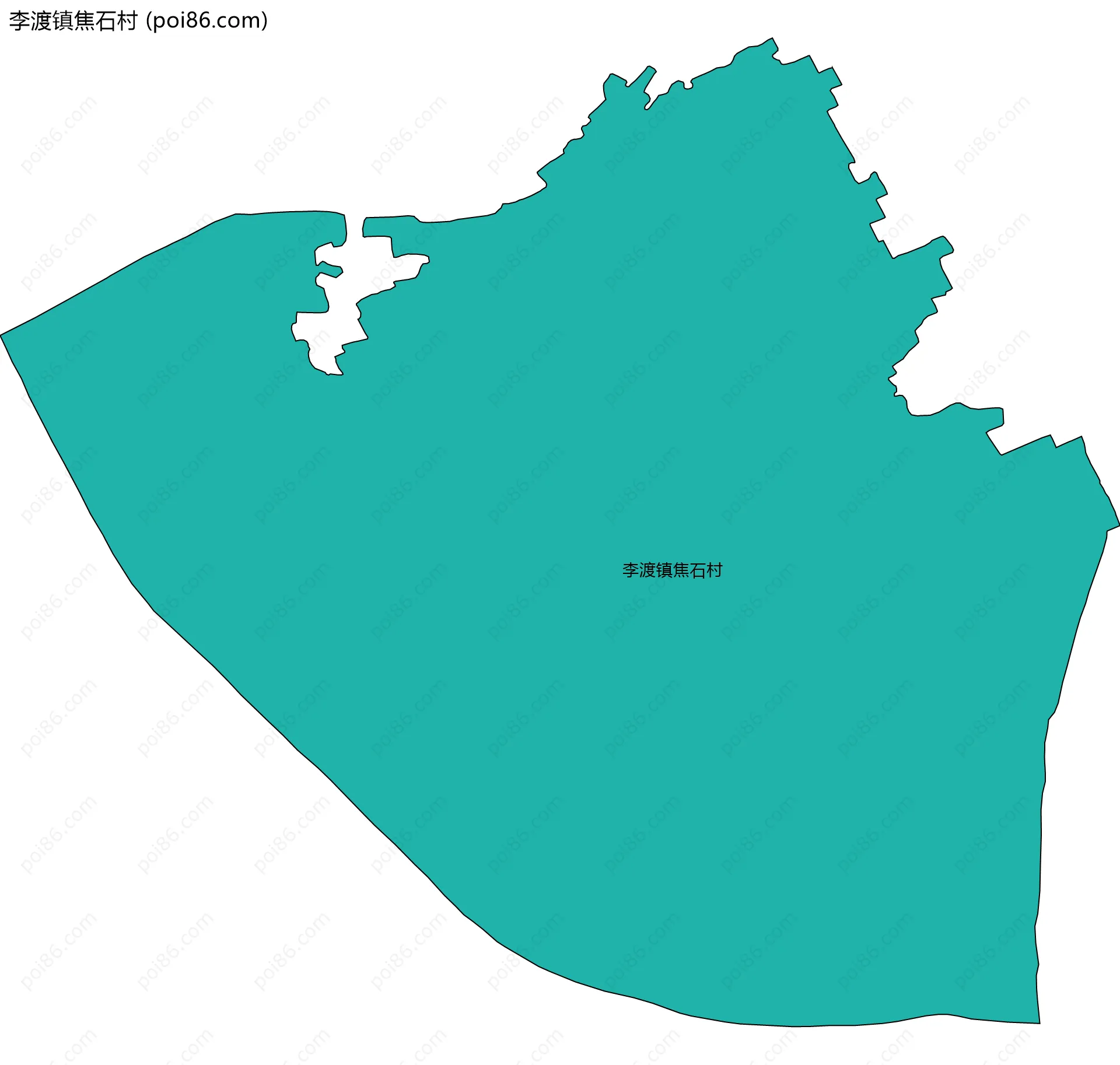 李渡镇焦石村边界地图
