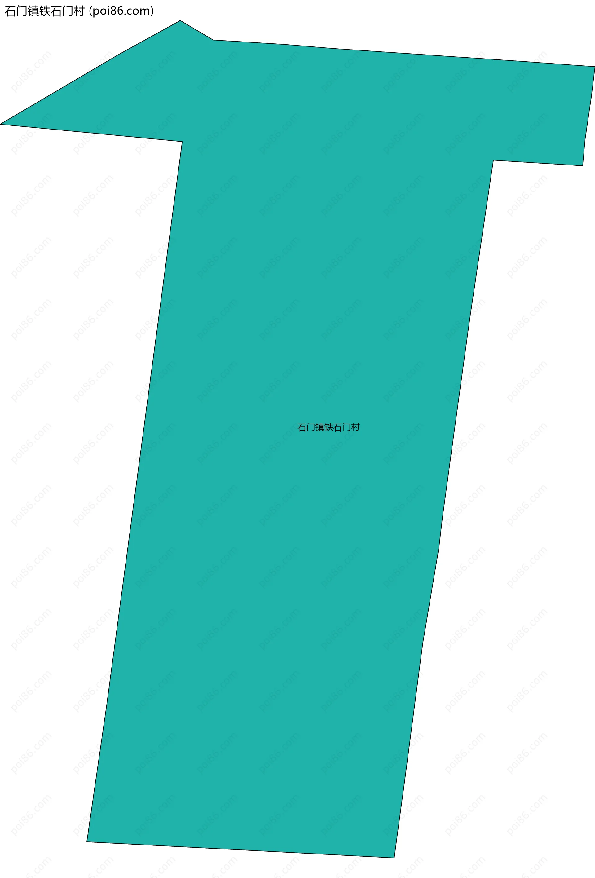 石门镇铁石门村边界地图