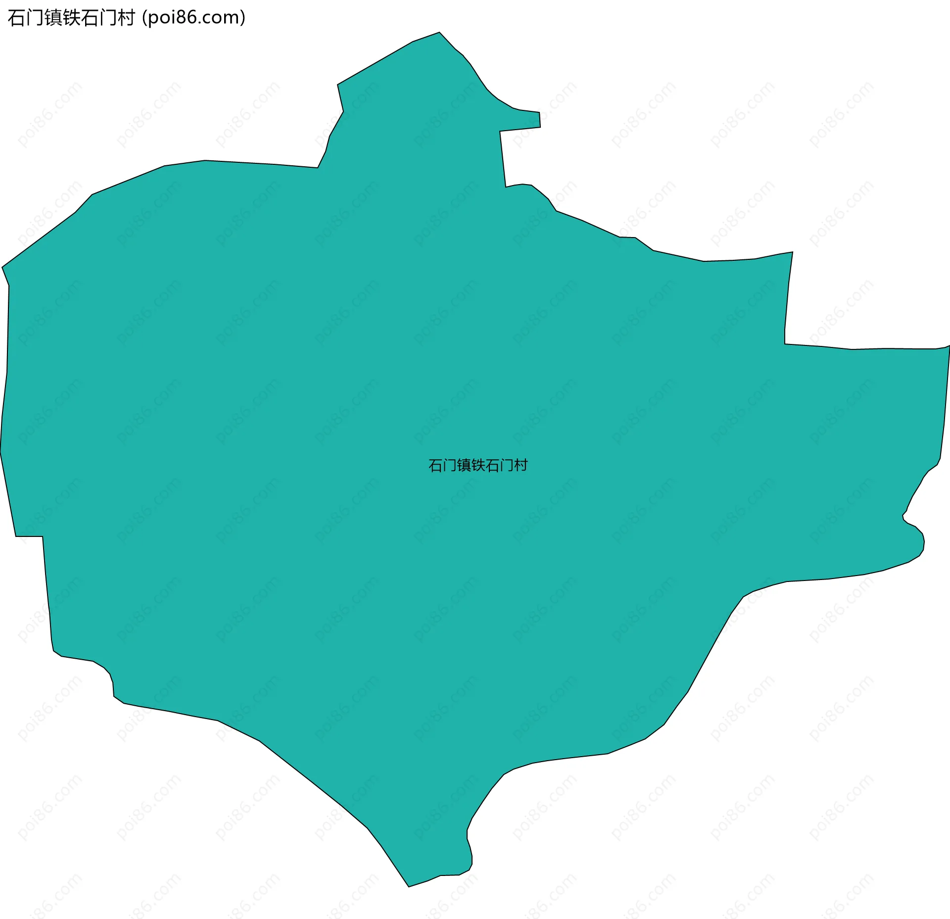石门镇铁石门村边界地图