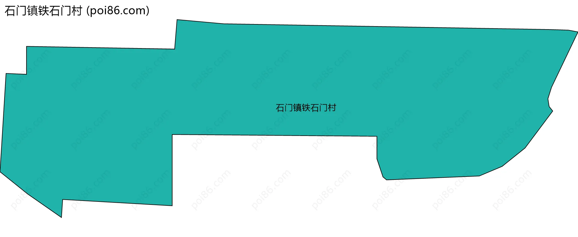 石门镇铁石门村边界地图