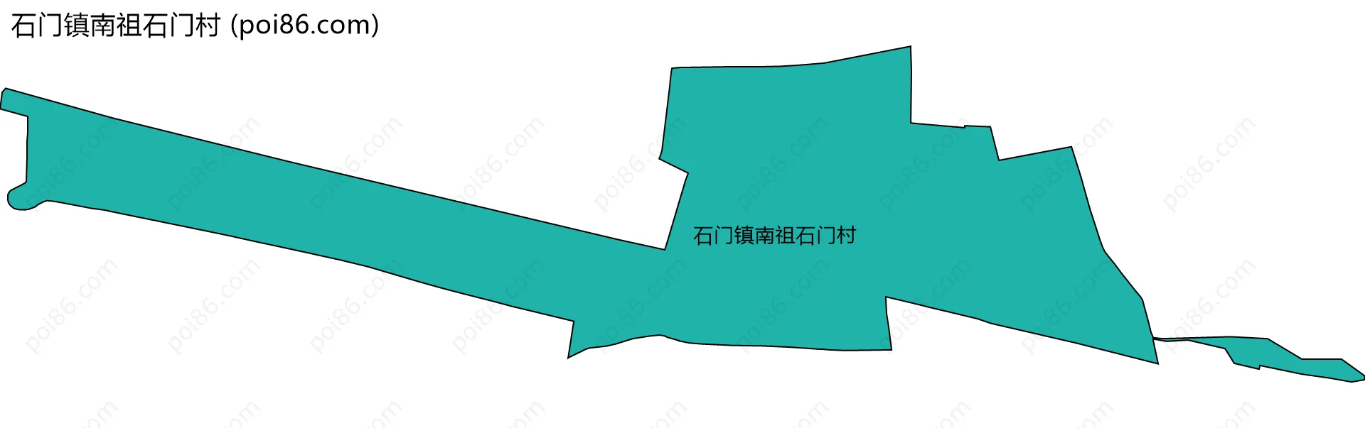 石门镇南祖石门村边界地图