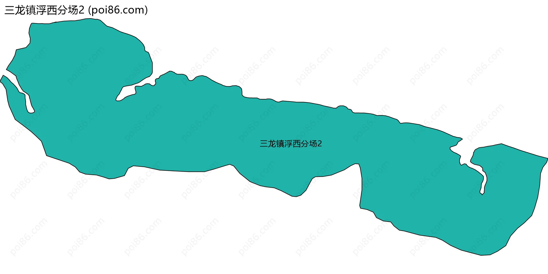 三龙镇浮西分场2边界地图