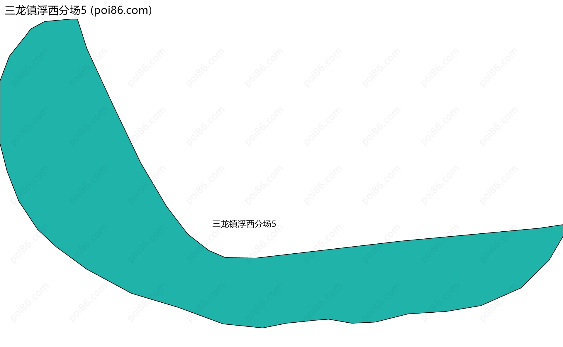 三龙镇浮西分场5边界地图