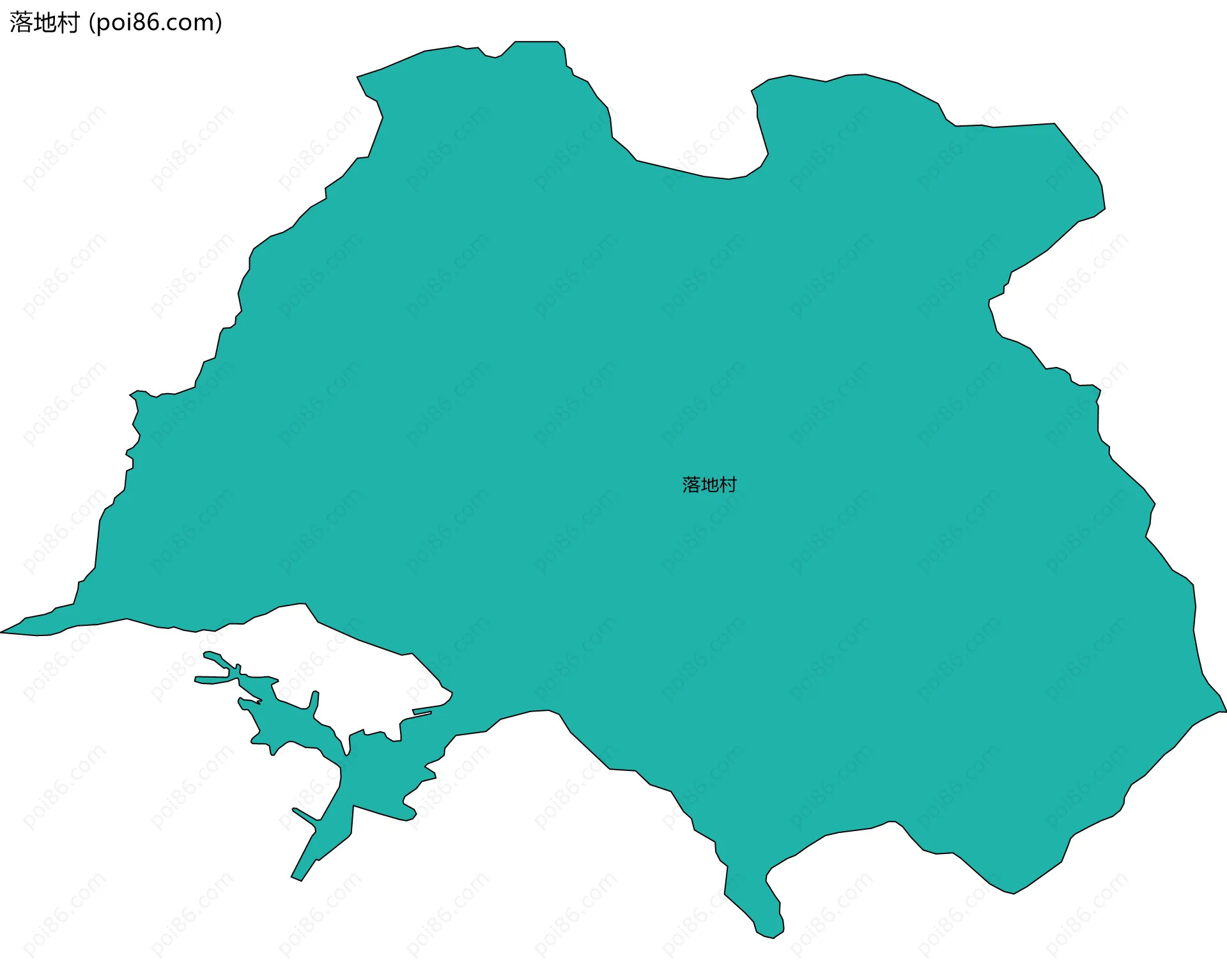 落地村边界地图